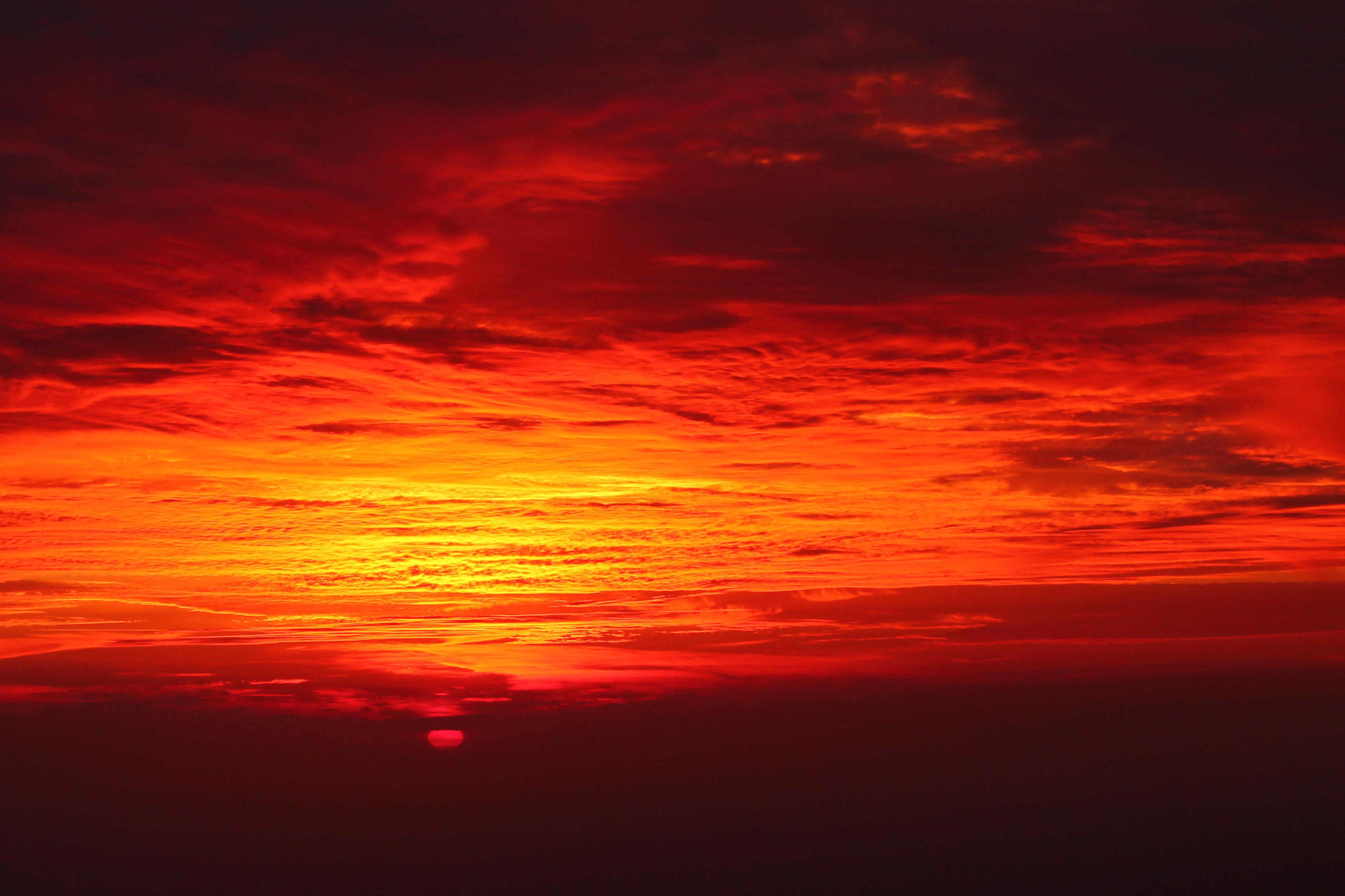 PCデスクトップに自然, 日没, スカイ, 雲, 赤い, 夕暮れ, 薄明画像を無料でダウンロード