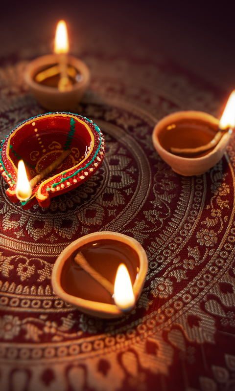 Download mobile wallpaper Candle, Religious, Diwali for free.