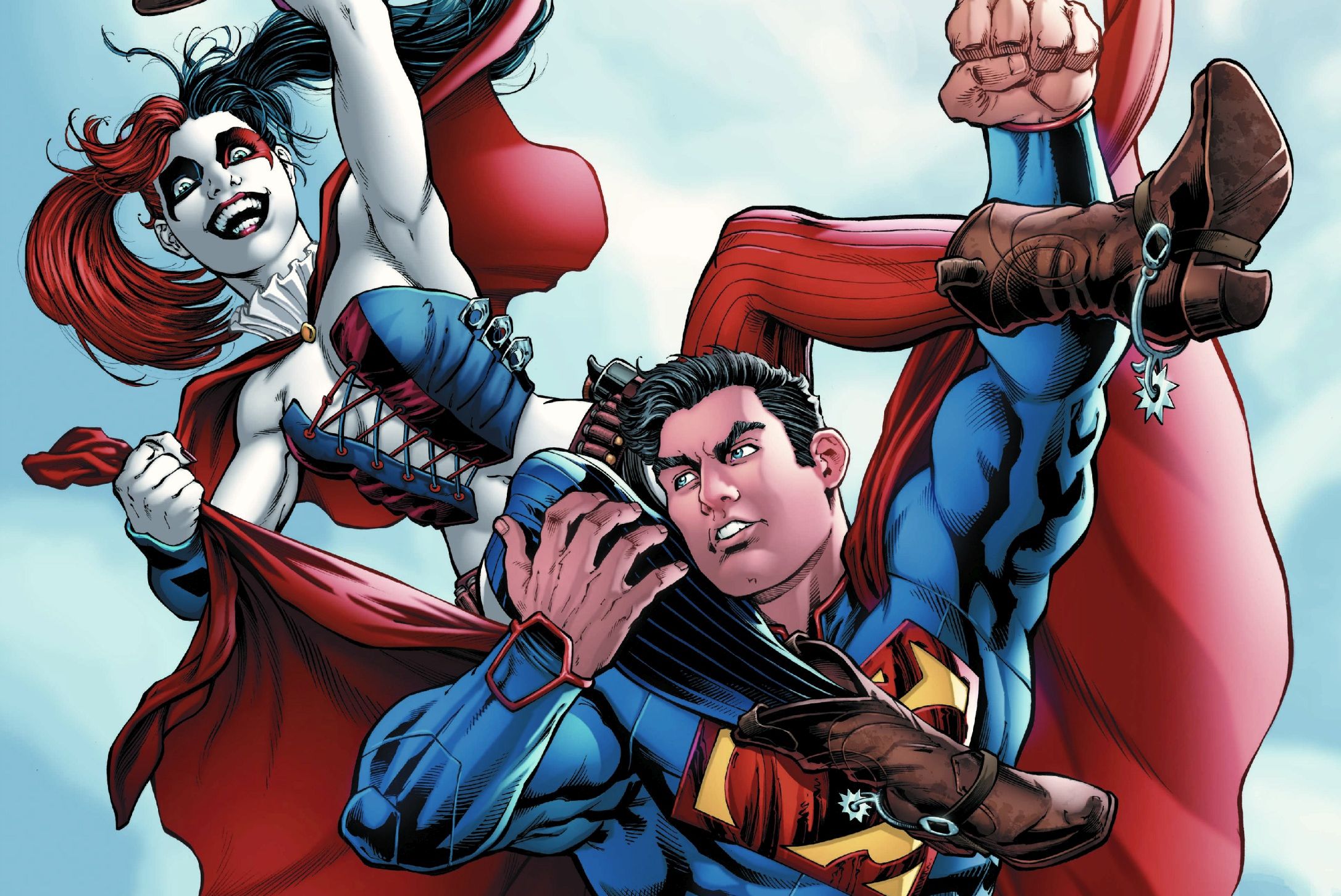 Завантажити шпалери безкоштовно Супермен, Комікси, Гарлі Квінн картинка на робочий стіл ПК
