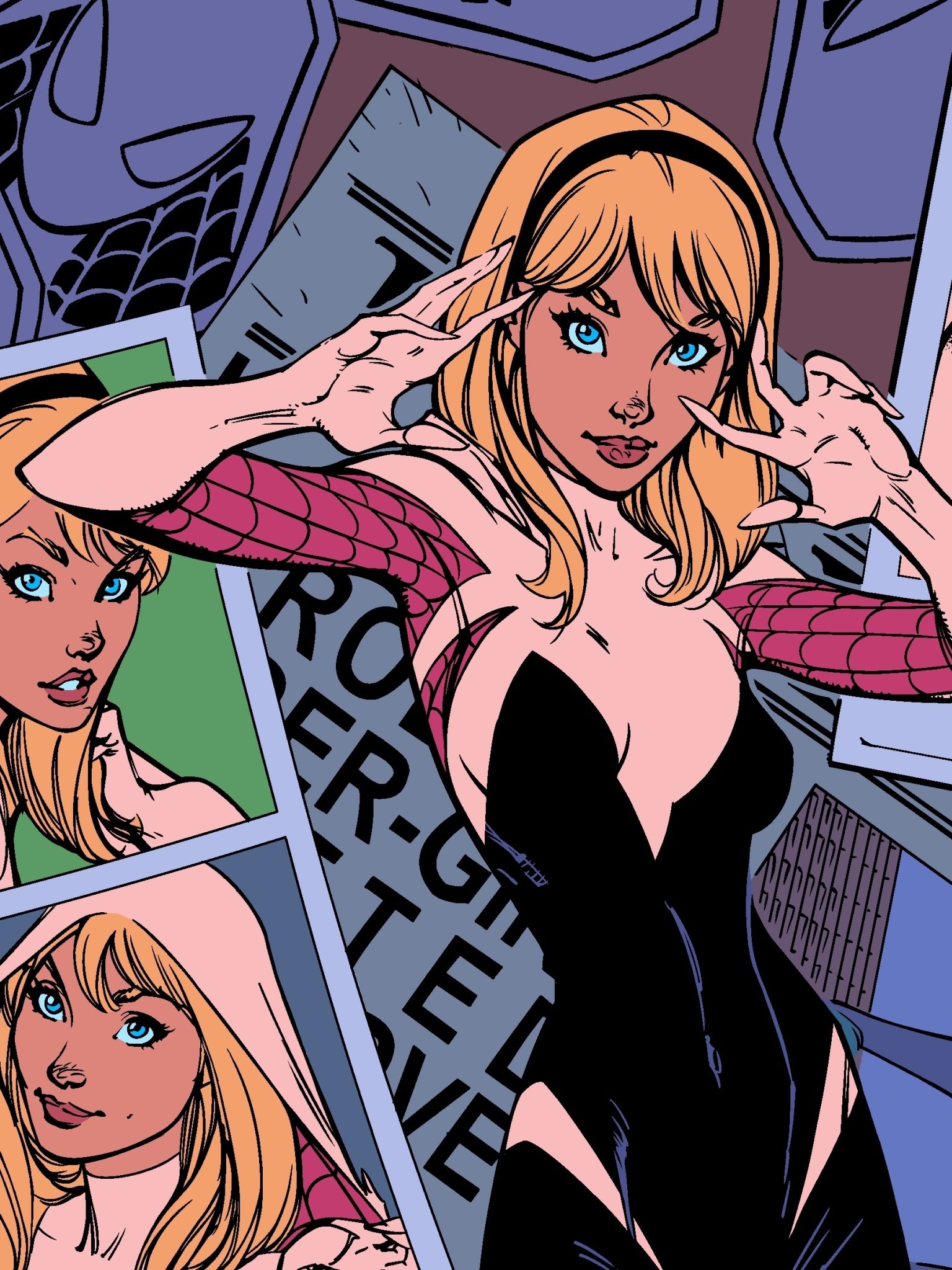 Handy-Wallpaper Comics, Spider Gwen kostenlos herunterladen.