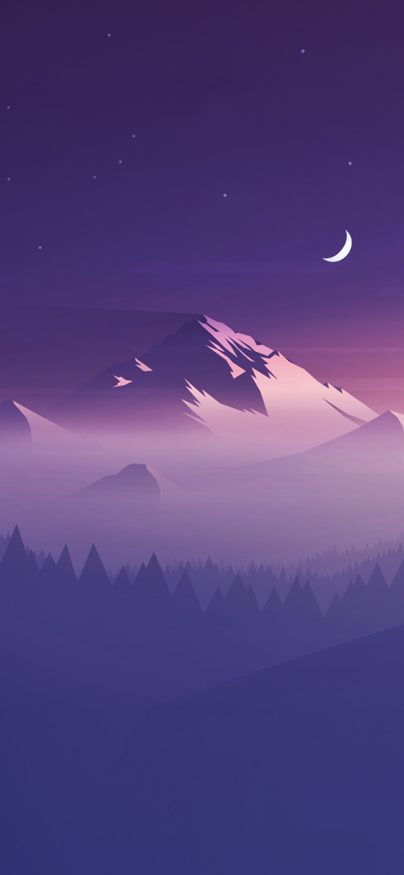 Download mobile wallpaper Mountain, Minimalism, Artistic for free.