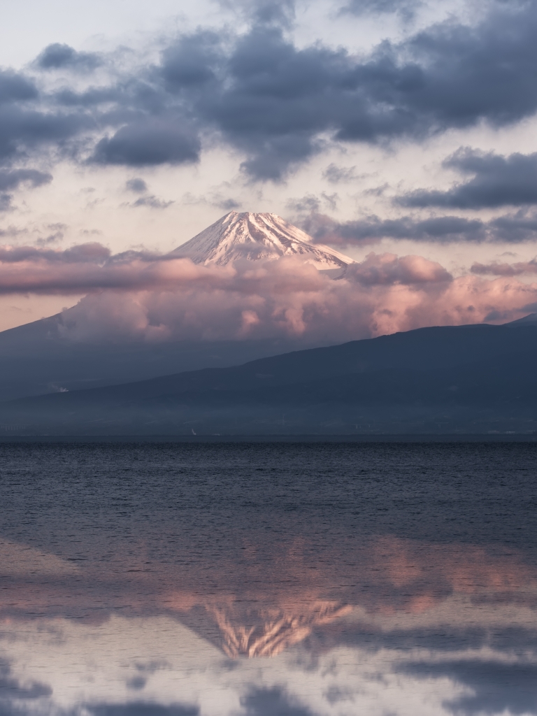 1101368 descargar fondo de pantalla tierra/naturaleza, monte fuji, amanecer, volcán, prefectura de shizuoka, japón, nube, volcanes: protectores de pantalla e imágenes gratis