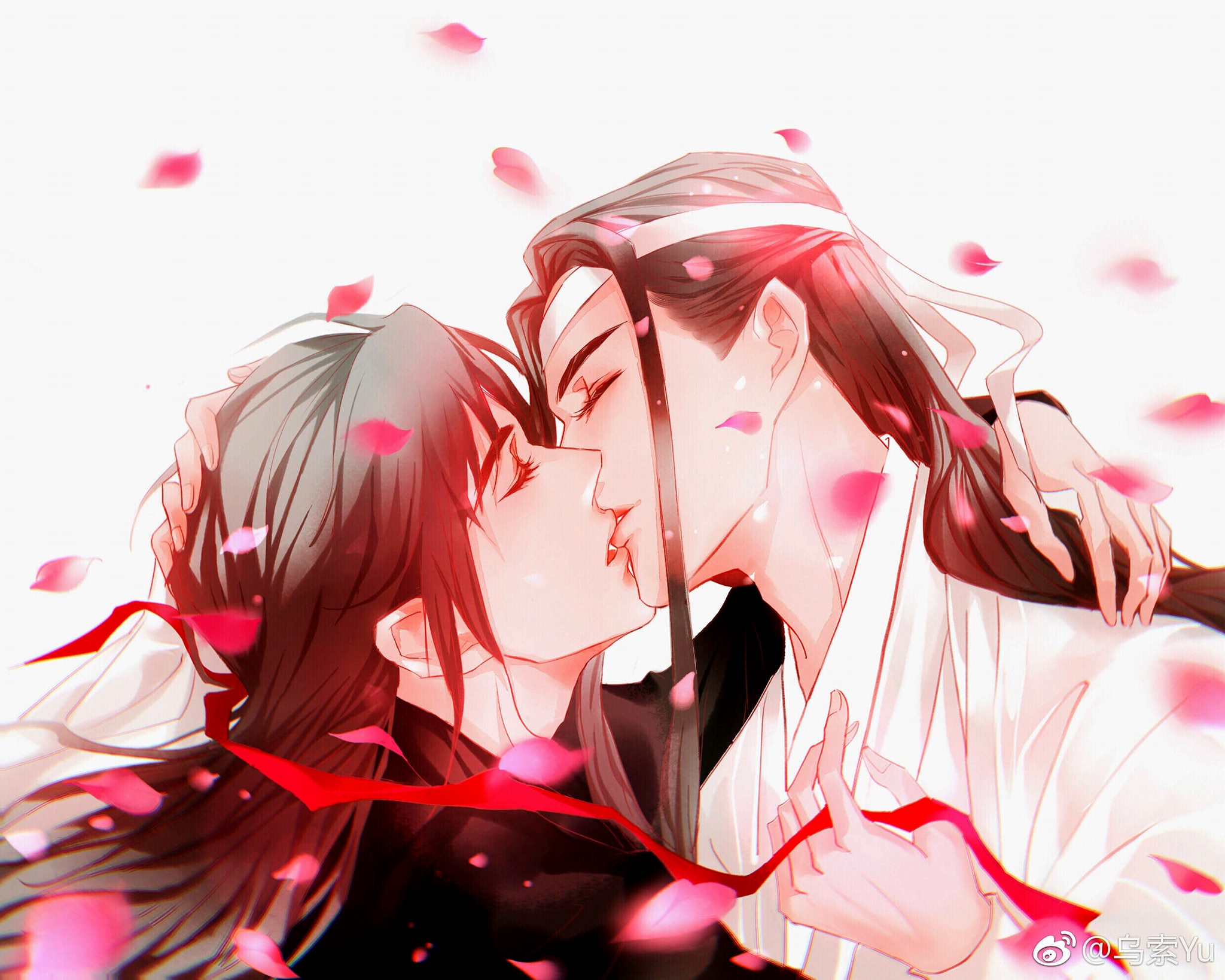 Baixe gratuitamente a imagem Anime, Beijo, Lan Zhan, Wei Ying, Lan Wangji, Wei Wuxian, Mo Dao Zu Shi na área de trabalho do seu PC