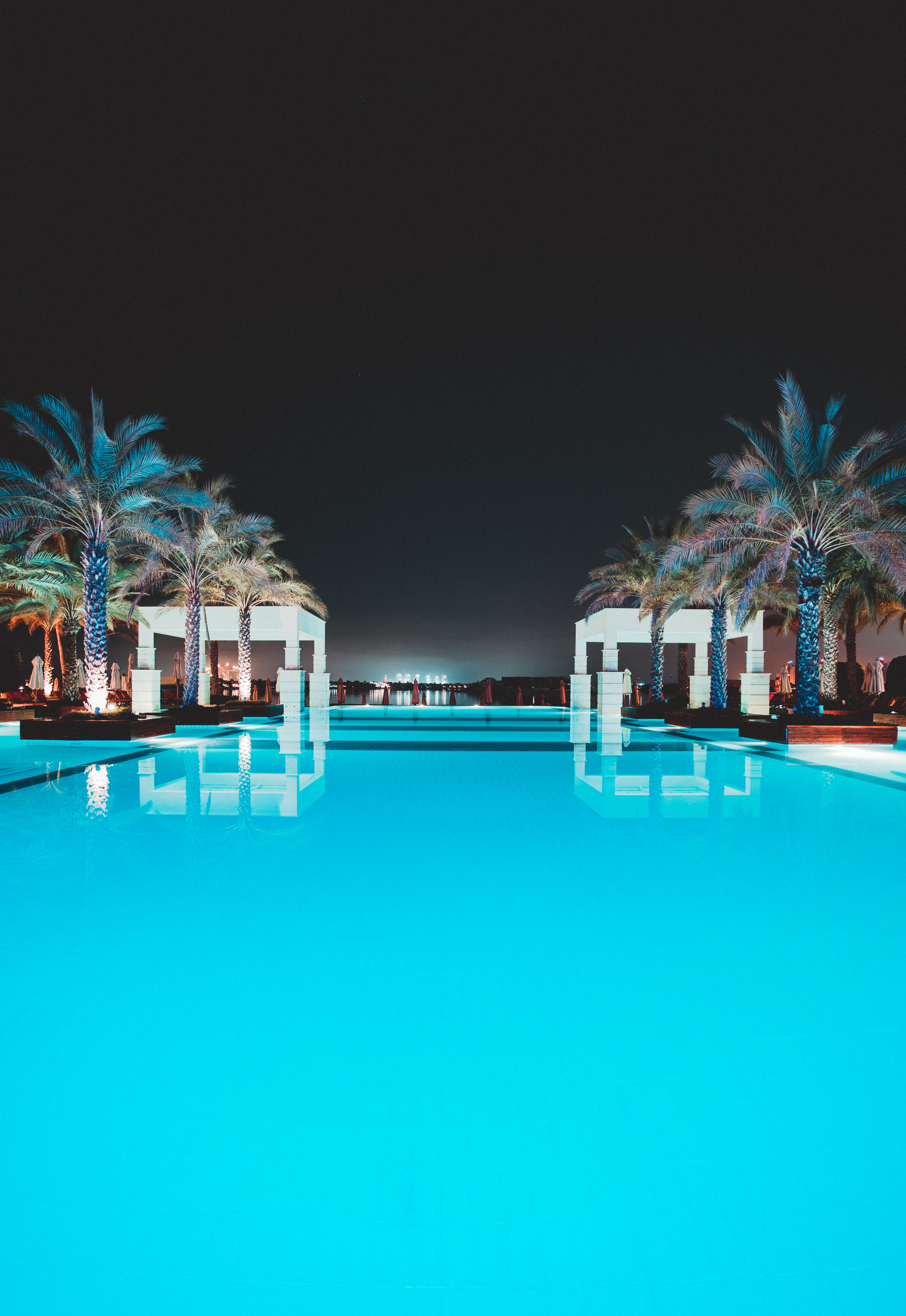 pool, water, palms, miscellanea, miscellaneous, relaxation, rest, suite, lux