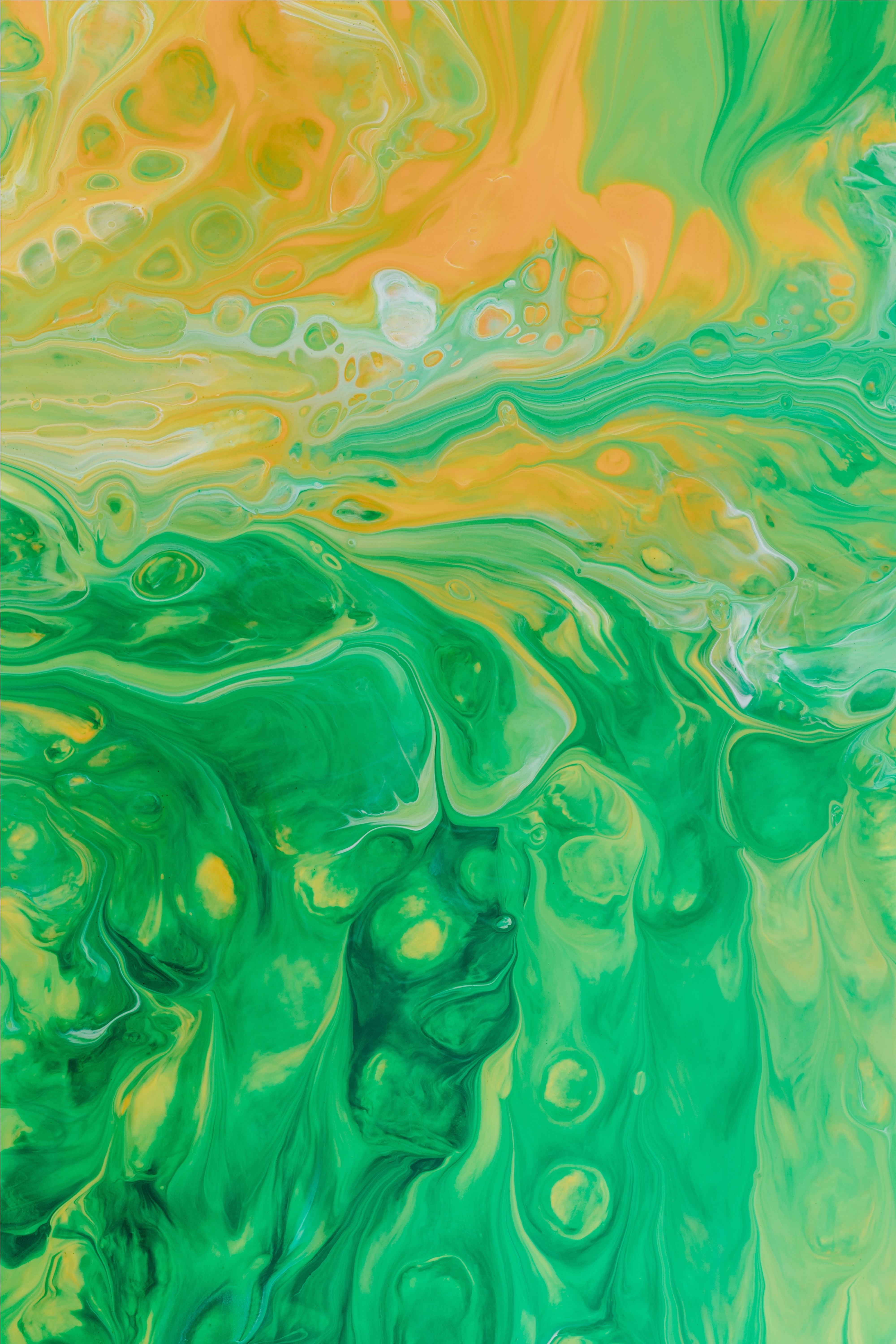 light, divorces, paint, abstract, green, light coloured, stains, spots 1080p
