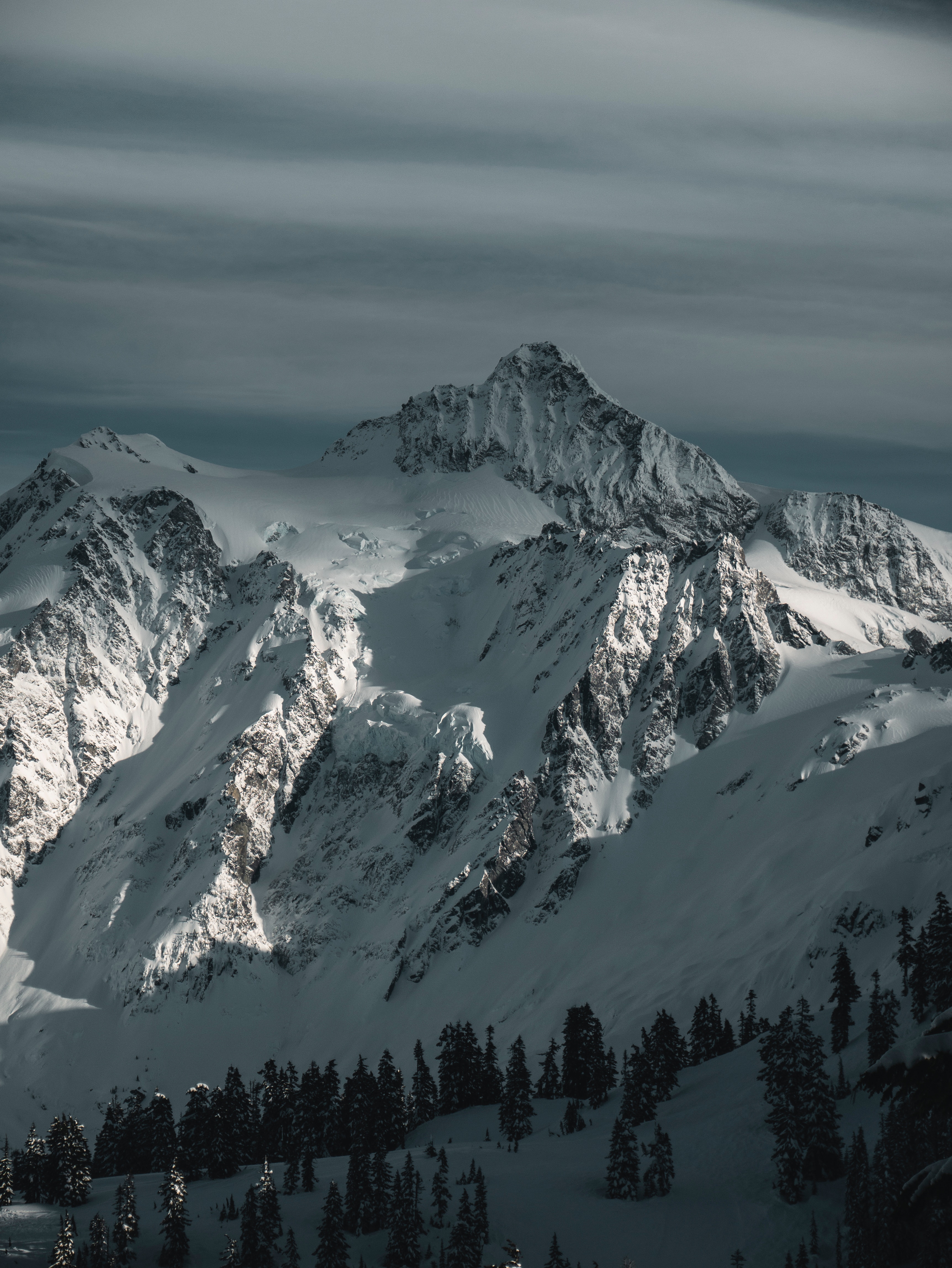 Descarga gratis la imagen Invierno, Naturaleza, Cielo, Montaña, Arriba, Nevado, Cubierto De Nieve, Nieve, Vértice en el escritorio de tu PC