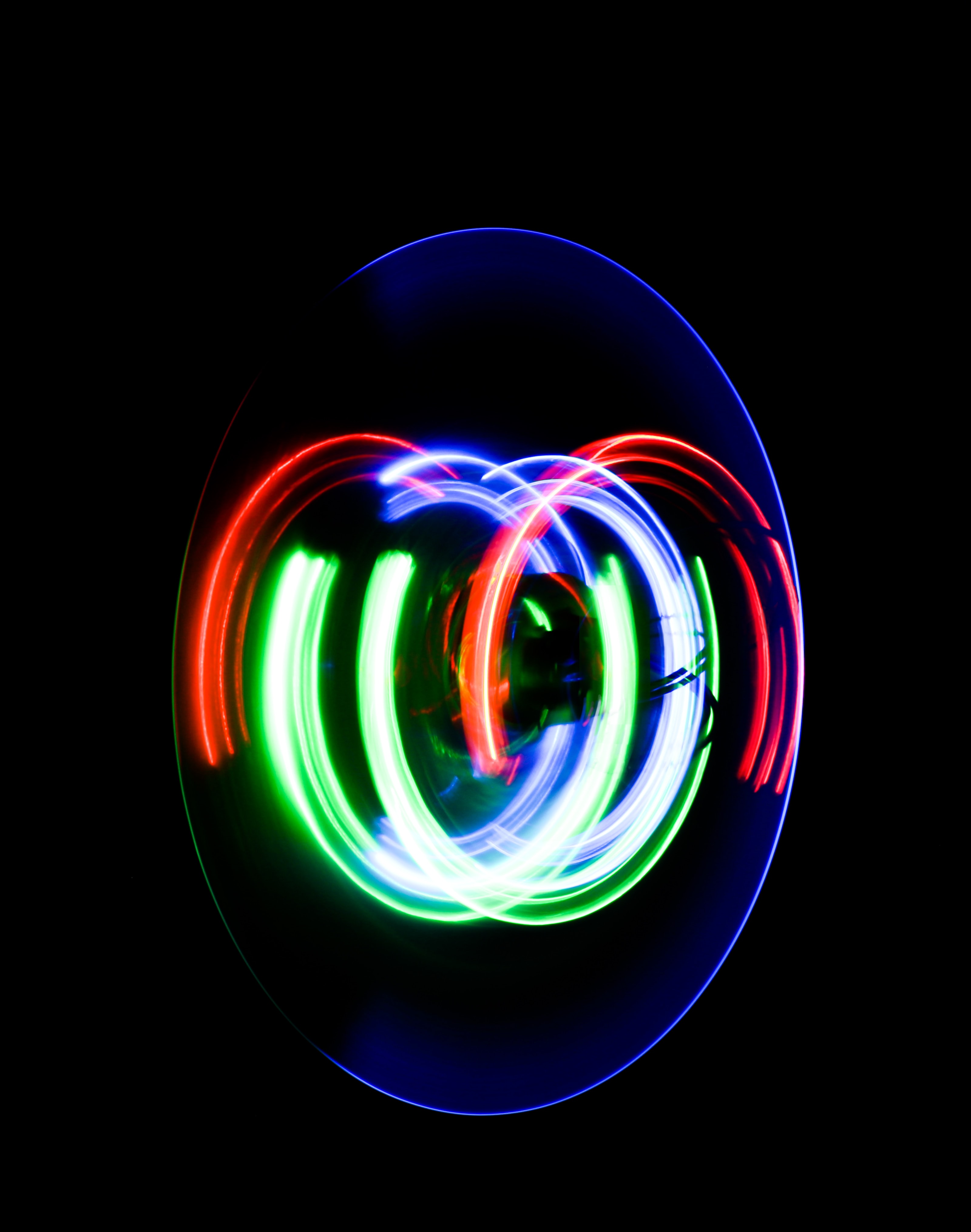 Download mobile wallpaper Long Exposure, Glow, Motley, Multicolored, Shine, Light, Abstract for free.