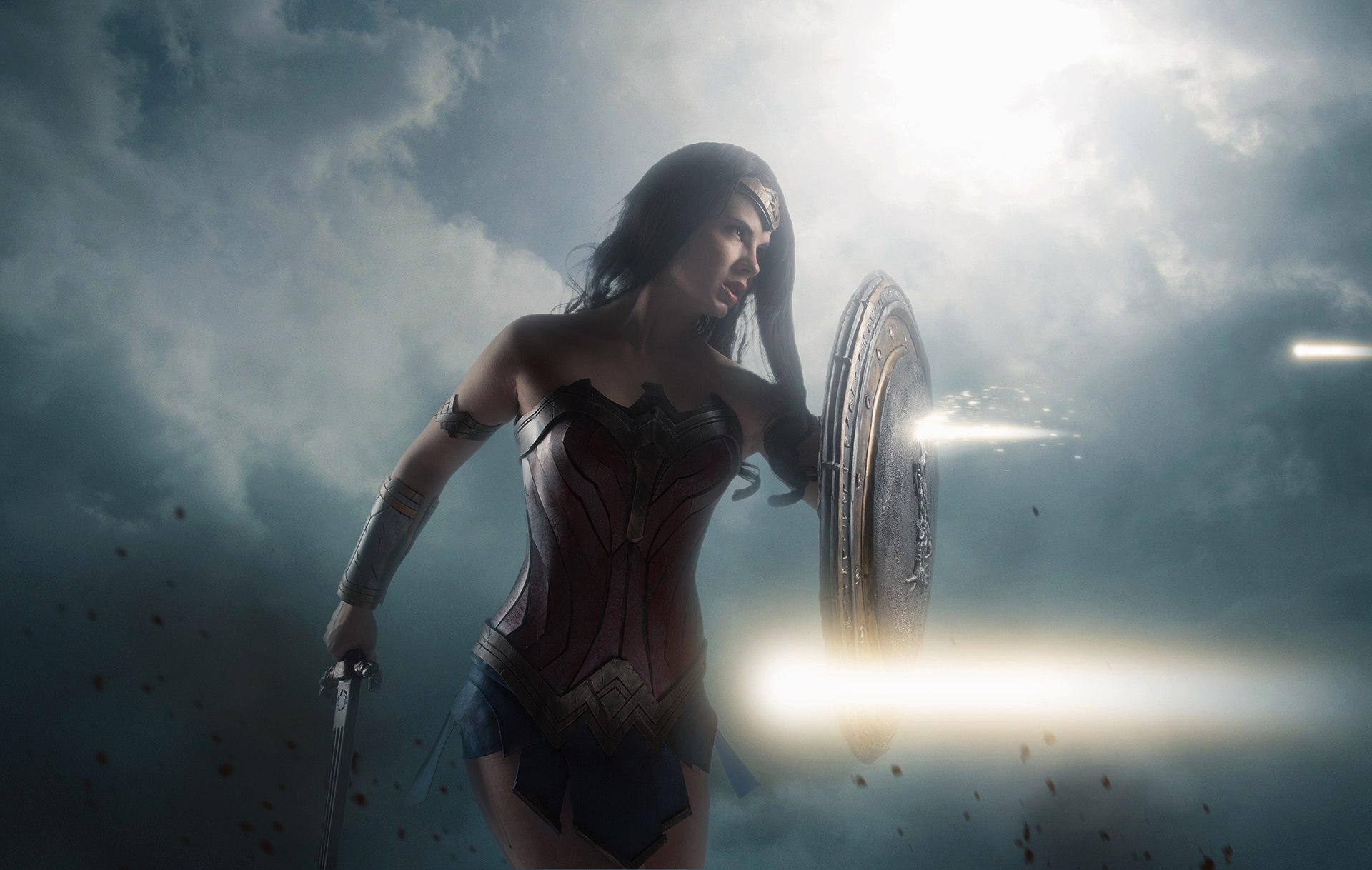 Laden Sie das Frauen, Wonderwoman, Cosplay-Bild kostenlos auf Ihren PC-Desktop herunter