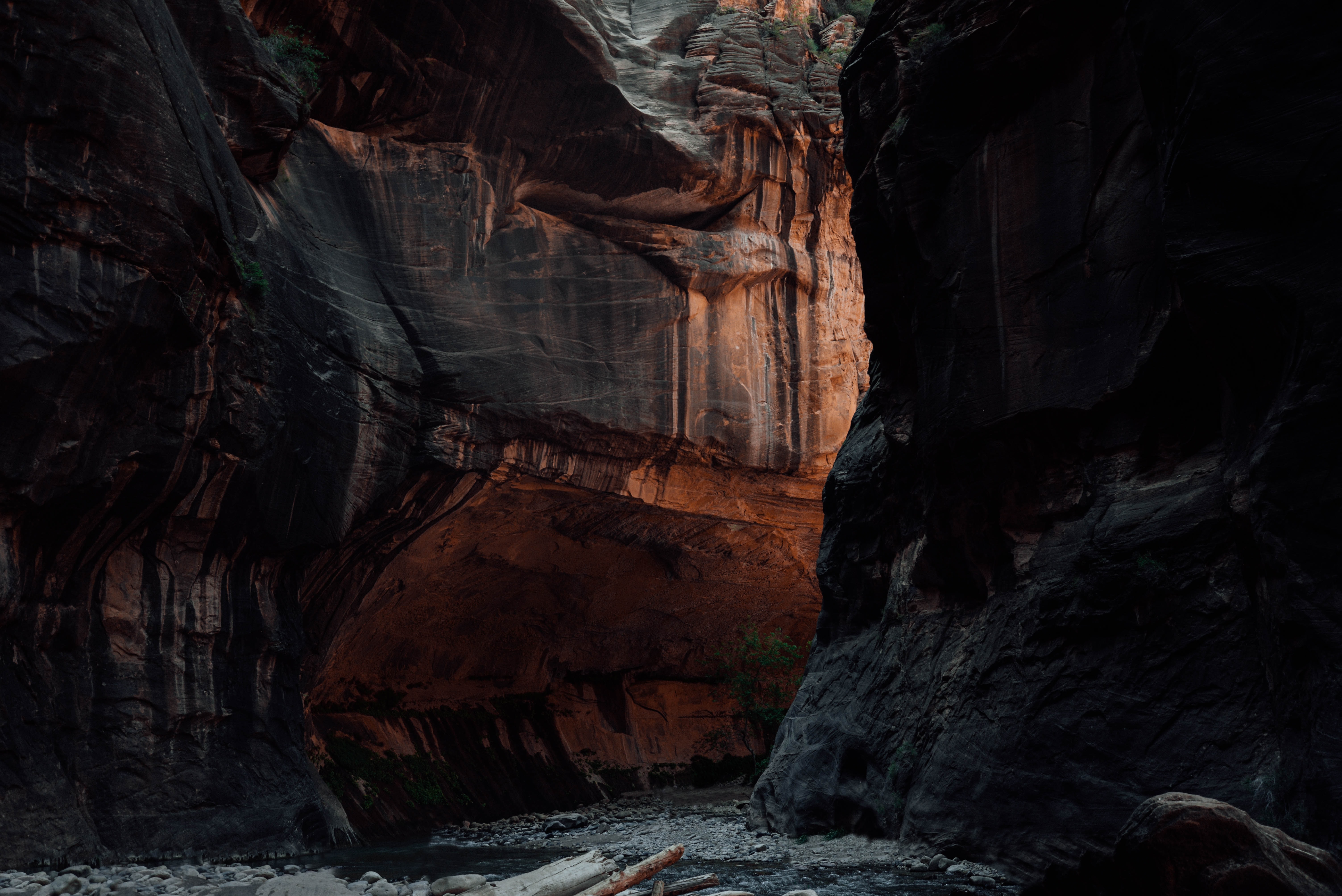 stone, nature, rivers, rocks, cave desktop HD wallpaper