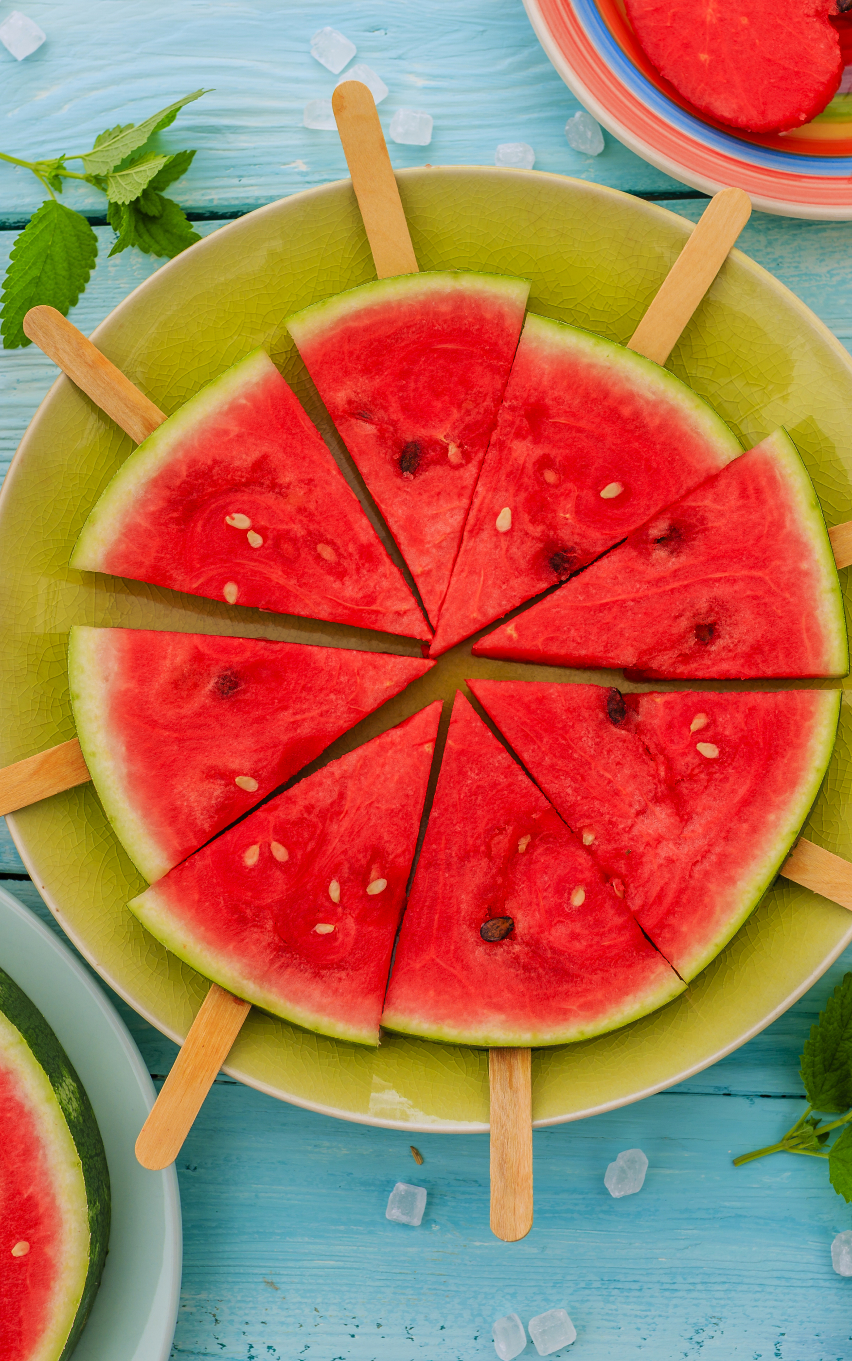 Handy-Wallpaper Obst, Sommer, Frucht, Wassermelone, Eiscreme, Nahrungsmittel, Früchte kostenlos herunterladen.
