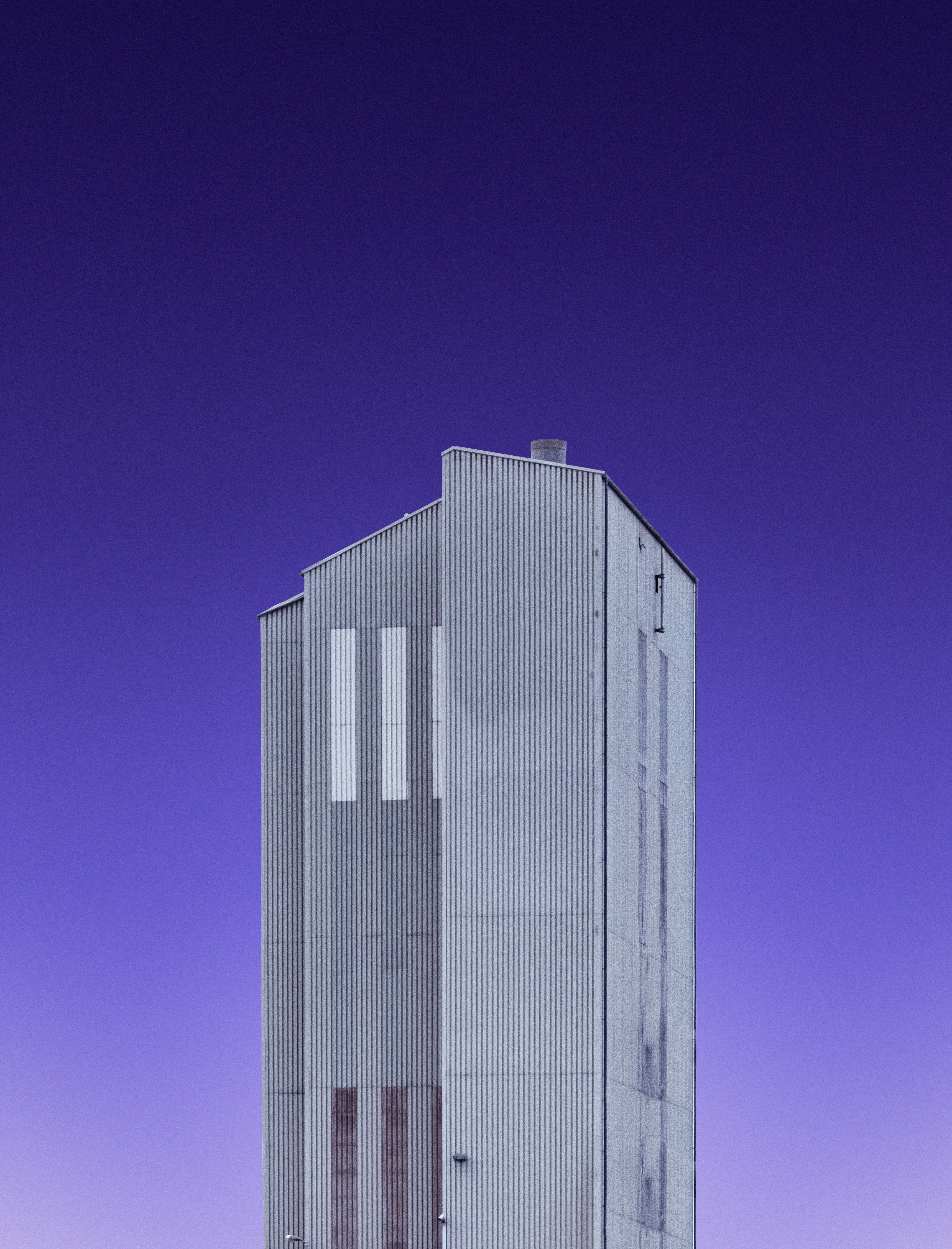 Download mobile wallpaper Building, Facade, Sky, Minimalism for free.