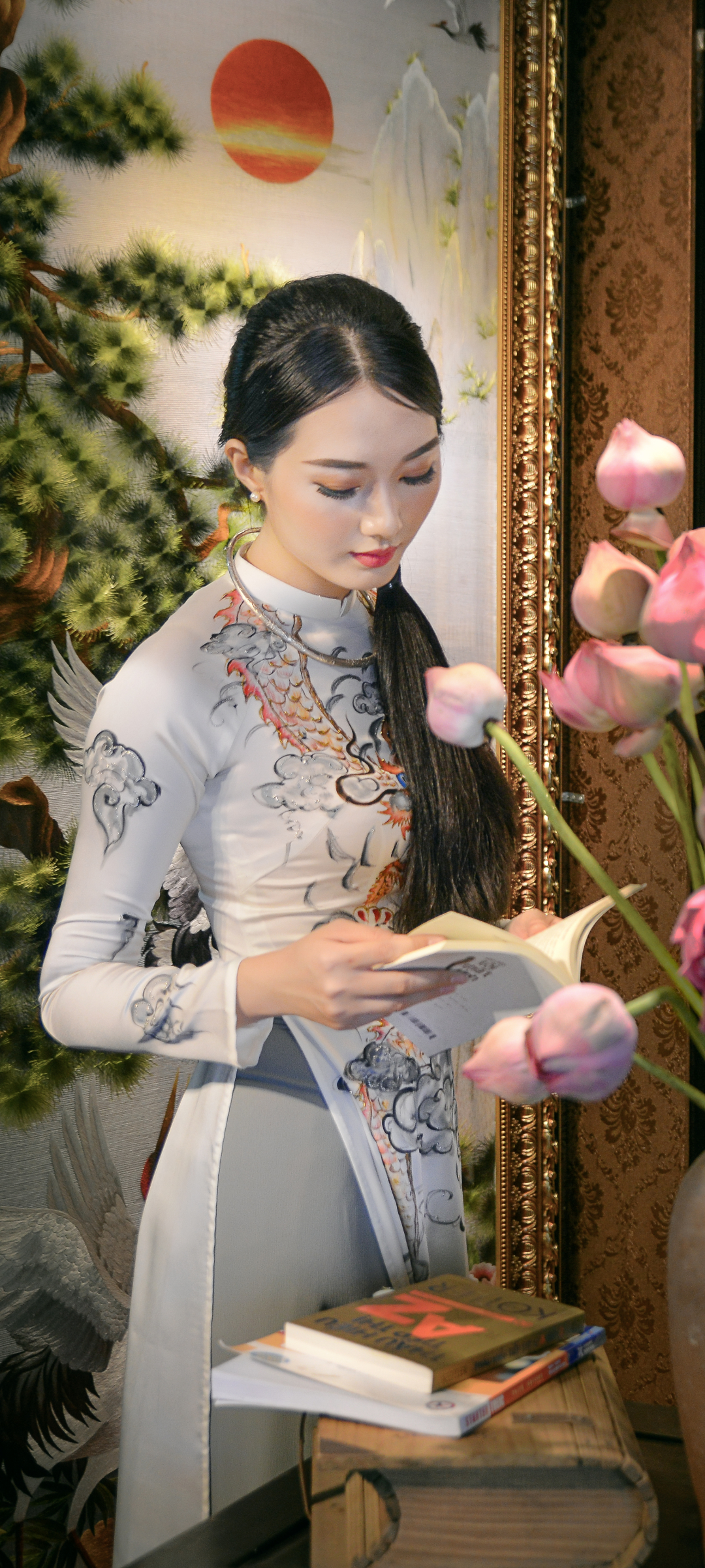 Download mobile wallpaper Women, Asian, Vietnamese, Ao Dai for free.