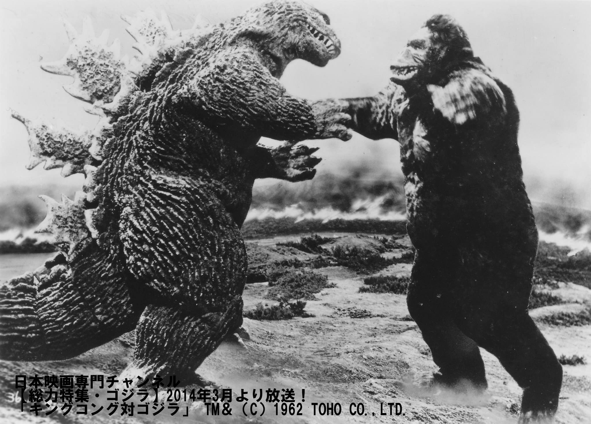 Download mobile wallpaper King Kong Vs Godzilla, Godzilla, Movie for free.