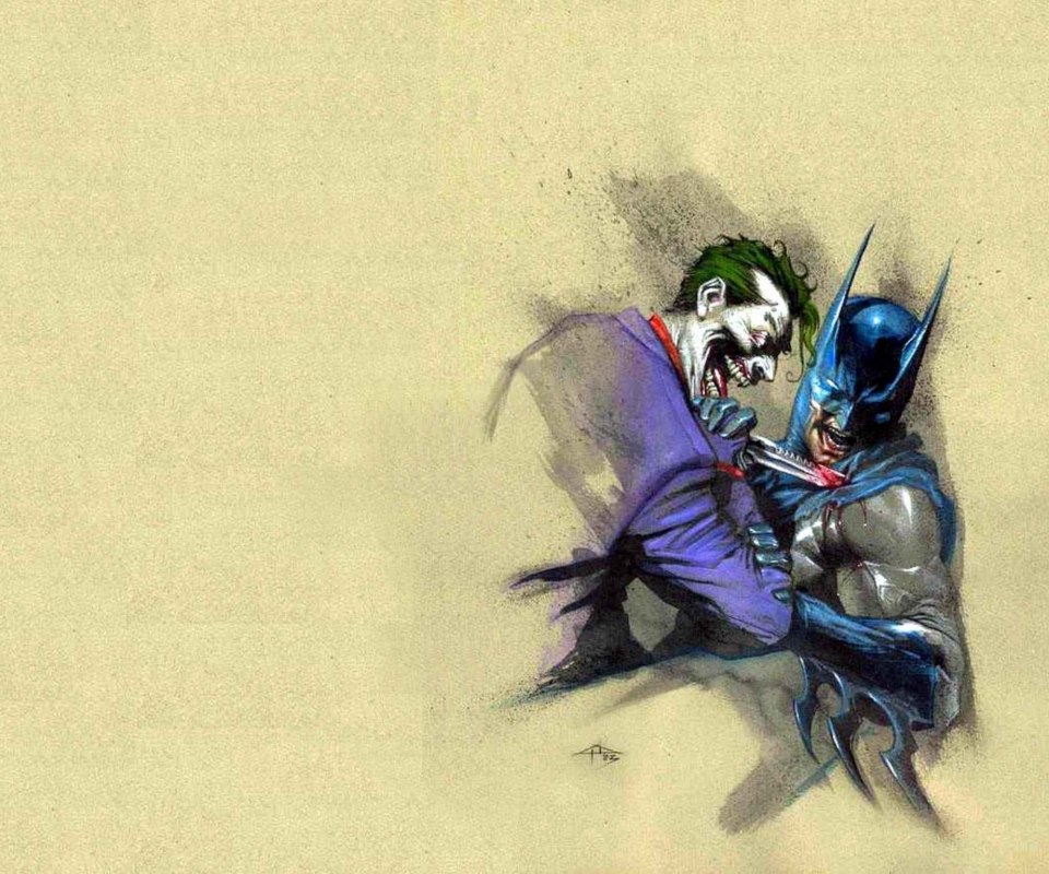 Handy-Wallpaper Batman, Joker, Comics, The Batman kostenlos herunterladen.