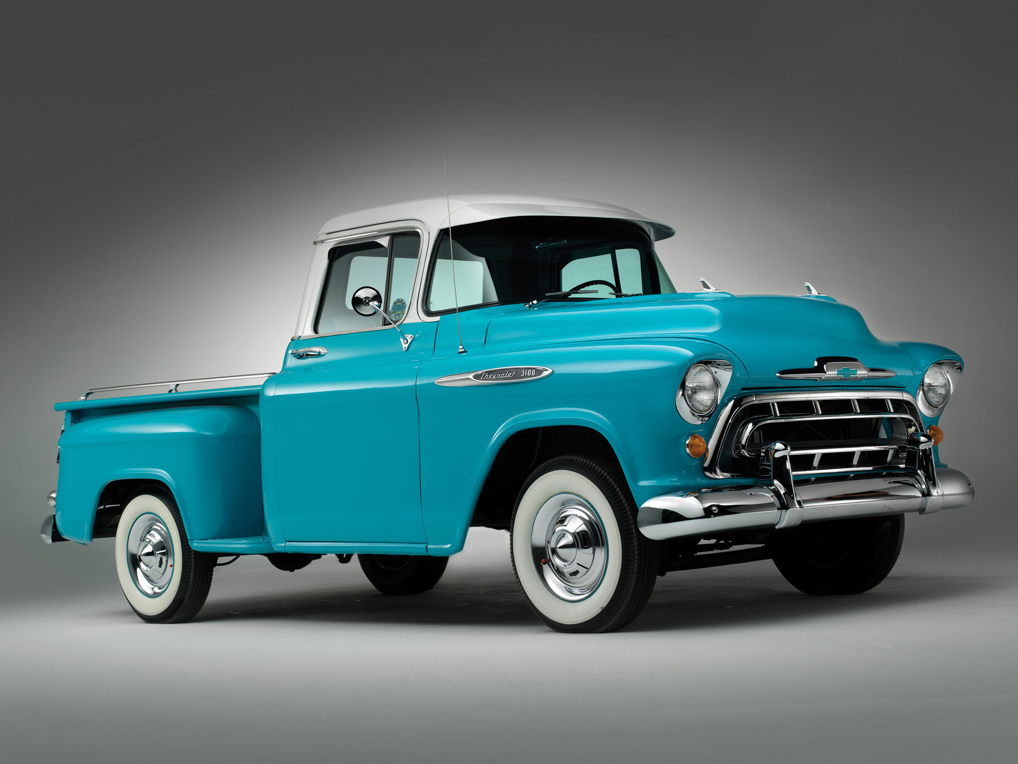 Téléchargez des papiers peints mobile Camionnette Chevrolet 1957, Chevrolet, Véhicules gratuitement.