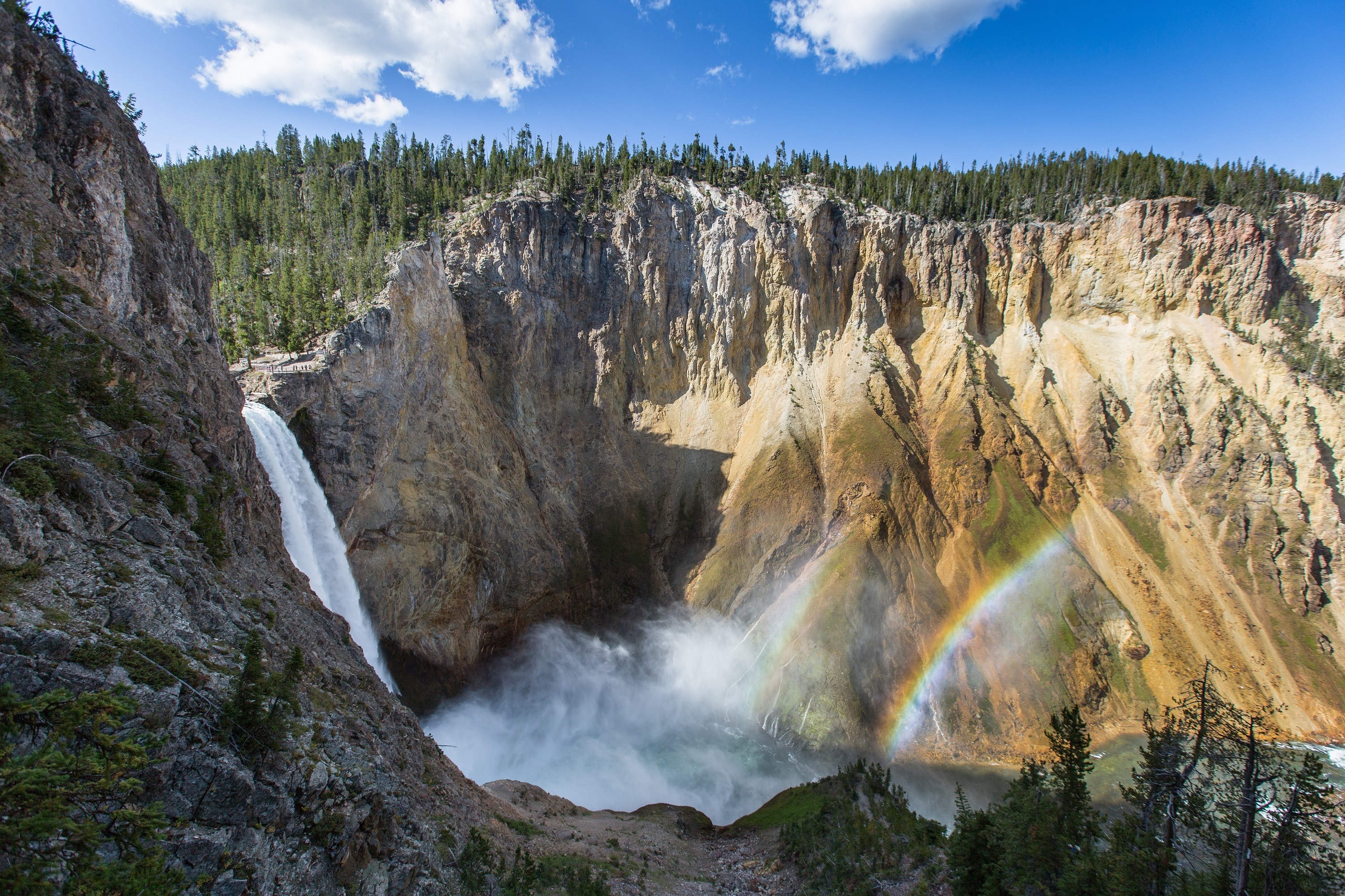 PCデスクトップに自然, 滝, 地球, 虹, 国立公園, アメリカ合衆国画像を無料でダウンロード