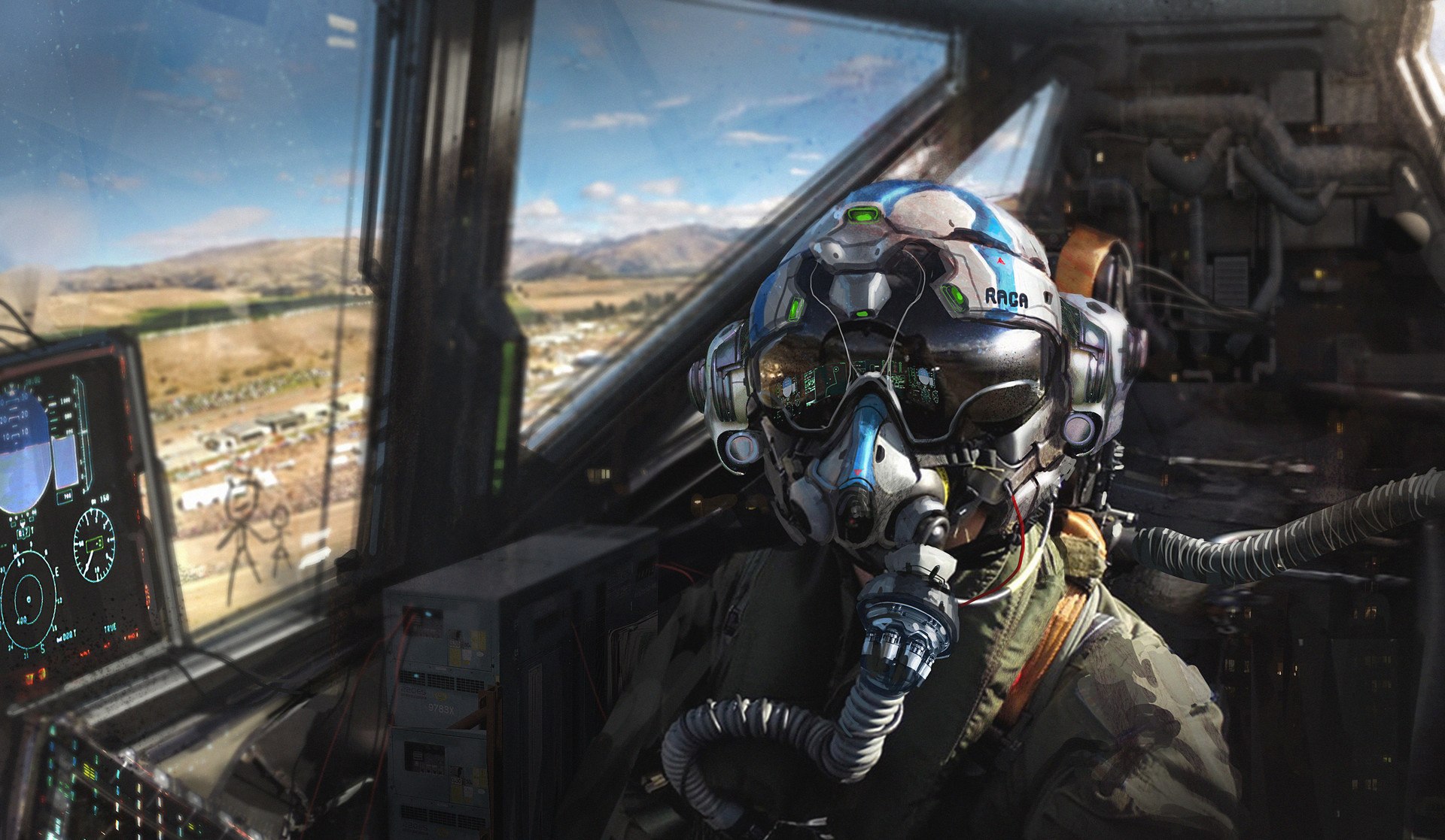 Laden Sie das Pilot, Militär-Bild kostenlos auf Ihren PC-Desktop herunter