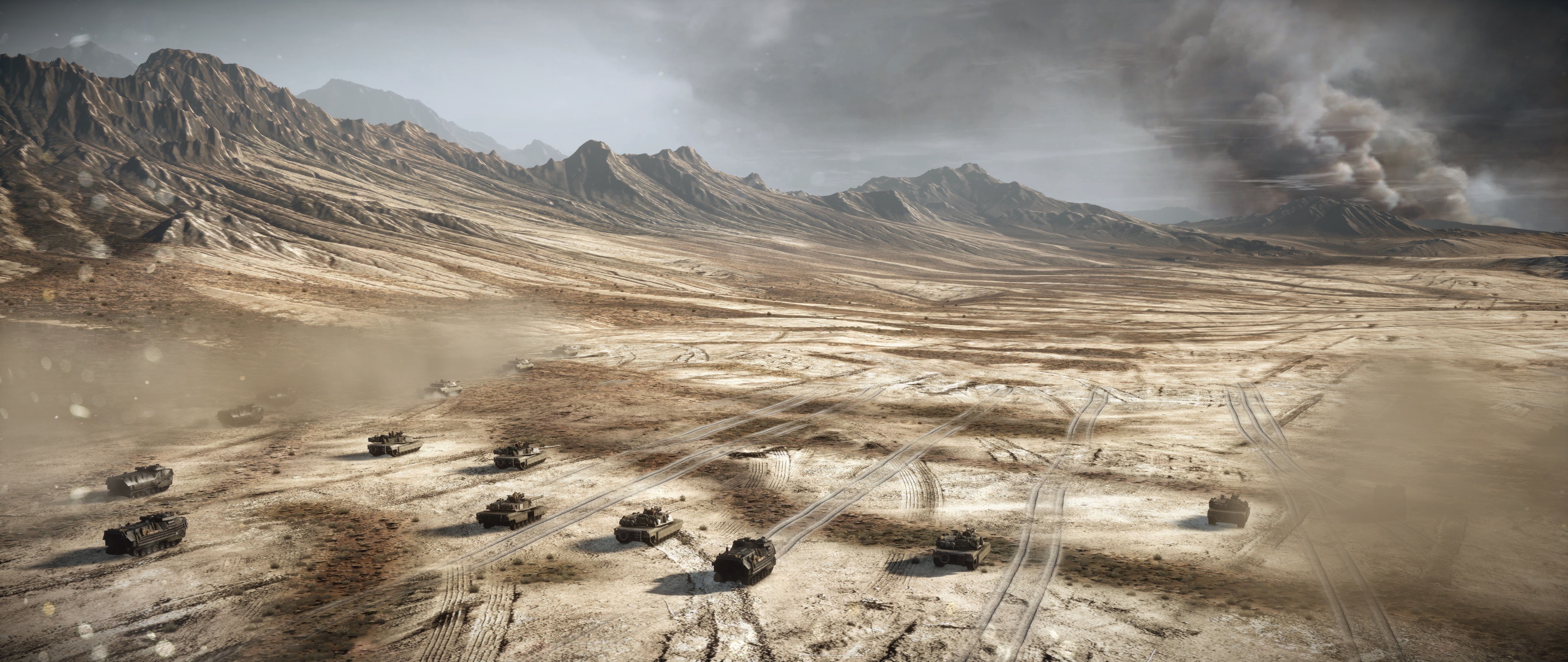 video game, battlefield 3, desert, landscape, m1 abrams, tank, battlefield
