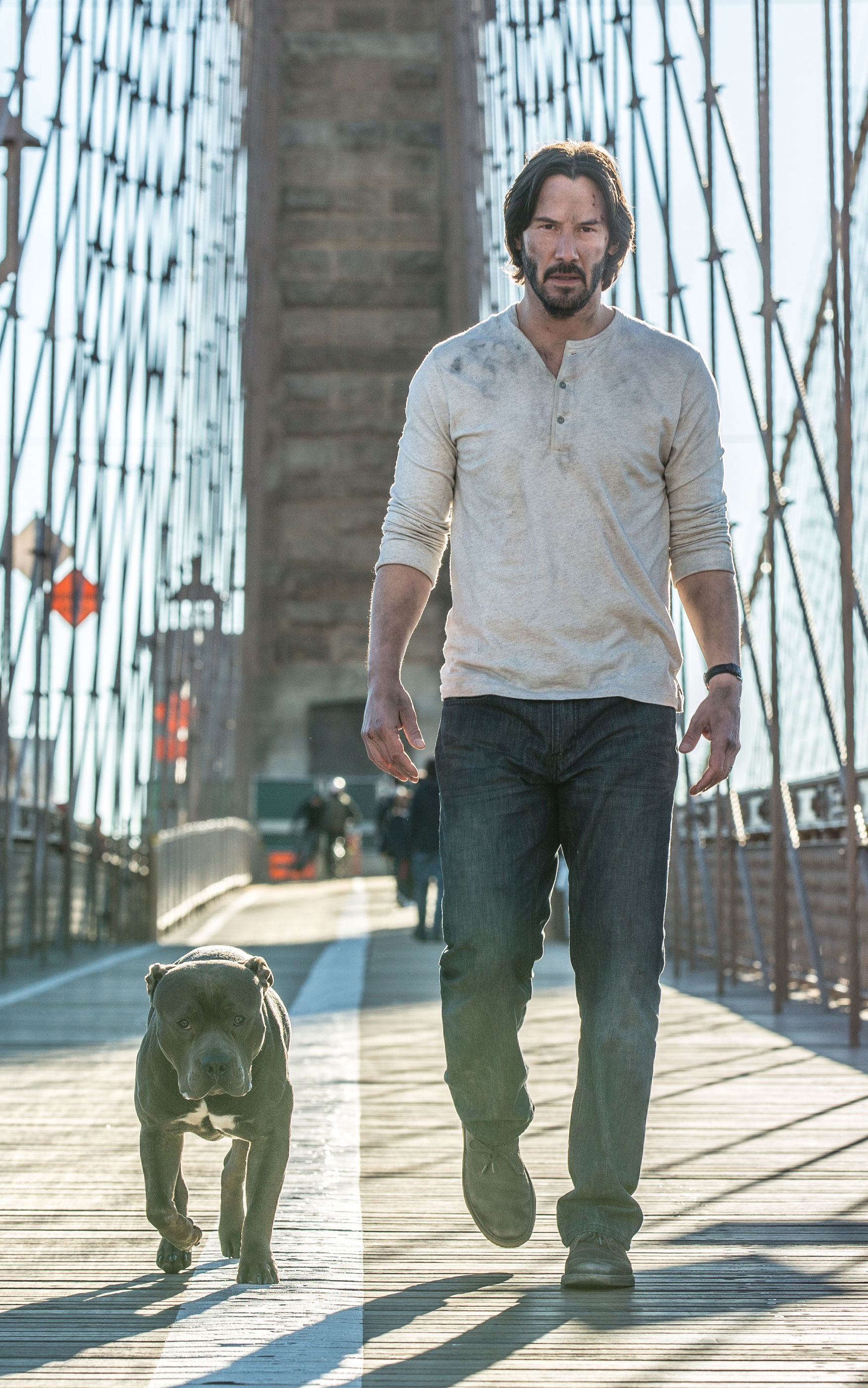 Download mobile wallpaper Keanu Reeves, Dog, Movie, John Wick, John Wick: Chapter 2 for free.