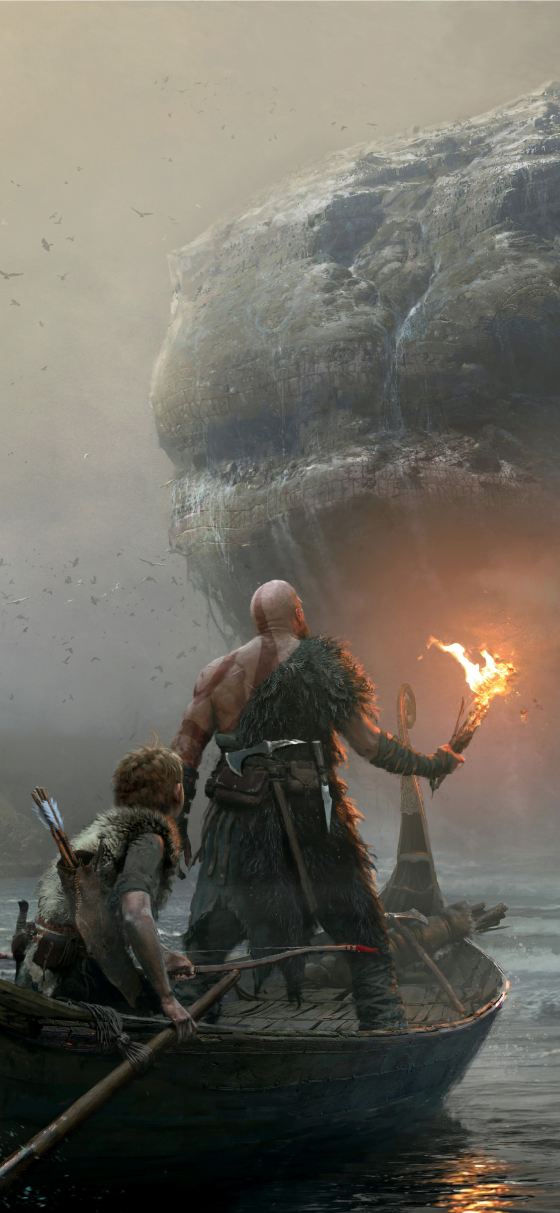 Descarga gratuita de fondo de pantalla para móvil de God Of War, Videojuego, Kratos (Dios De La Guerra), Atreo (Dios De La Guerra), Dios De La Guerra (2018).