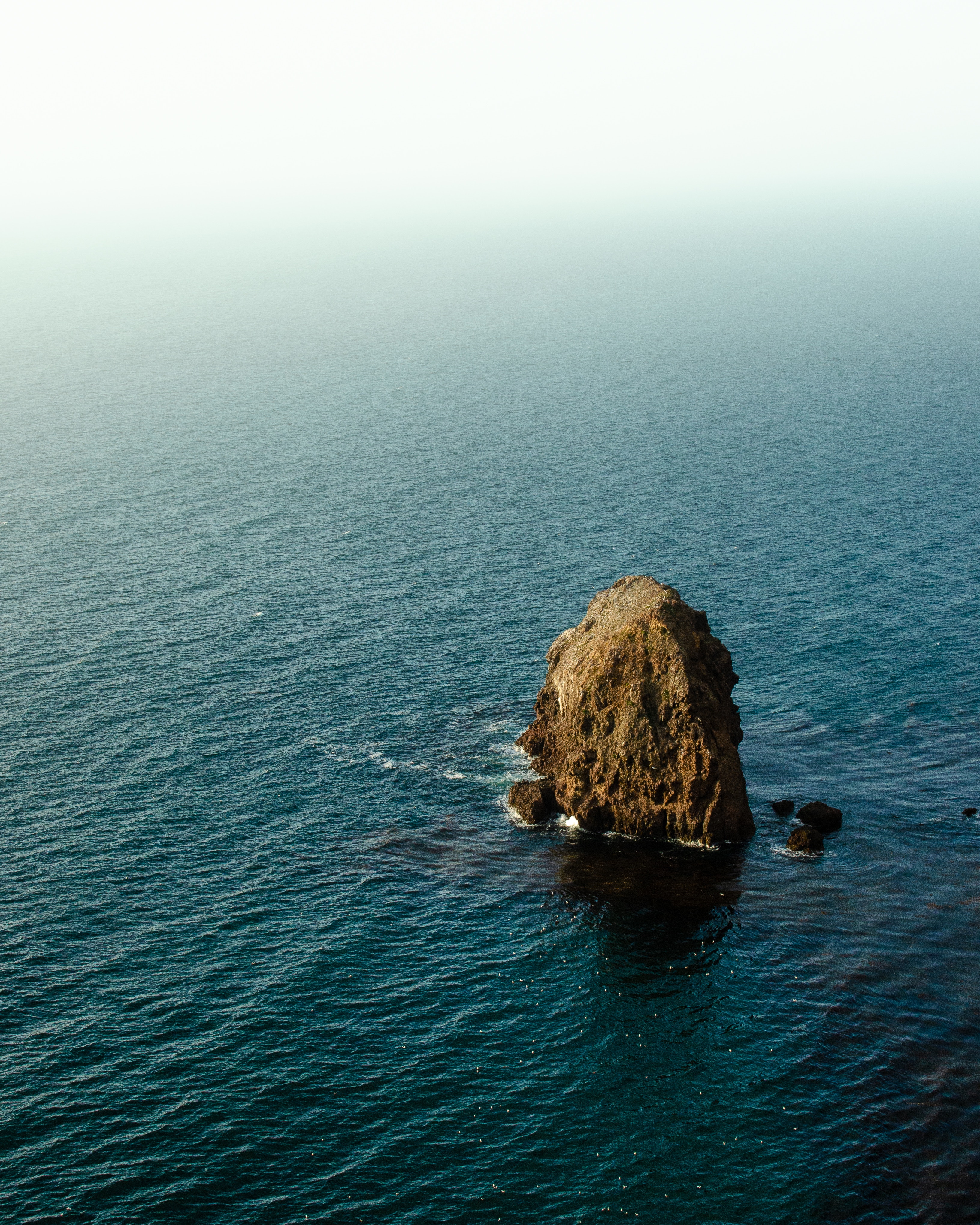 Скачать обои бесплатно Нормандские Острова, Скала, Природа, Горизонт, Сша, Океан картинка на рабочий стол ПК
