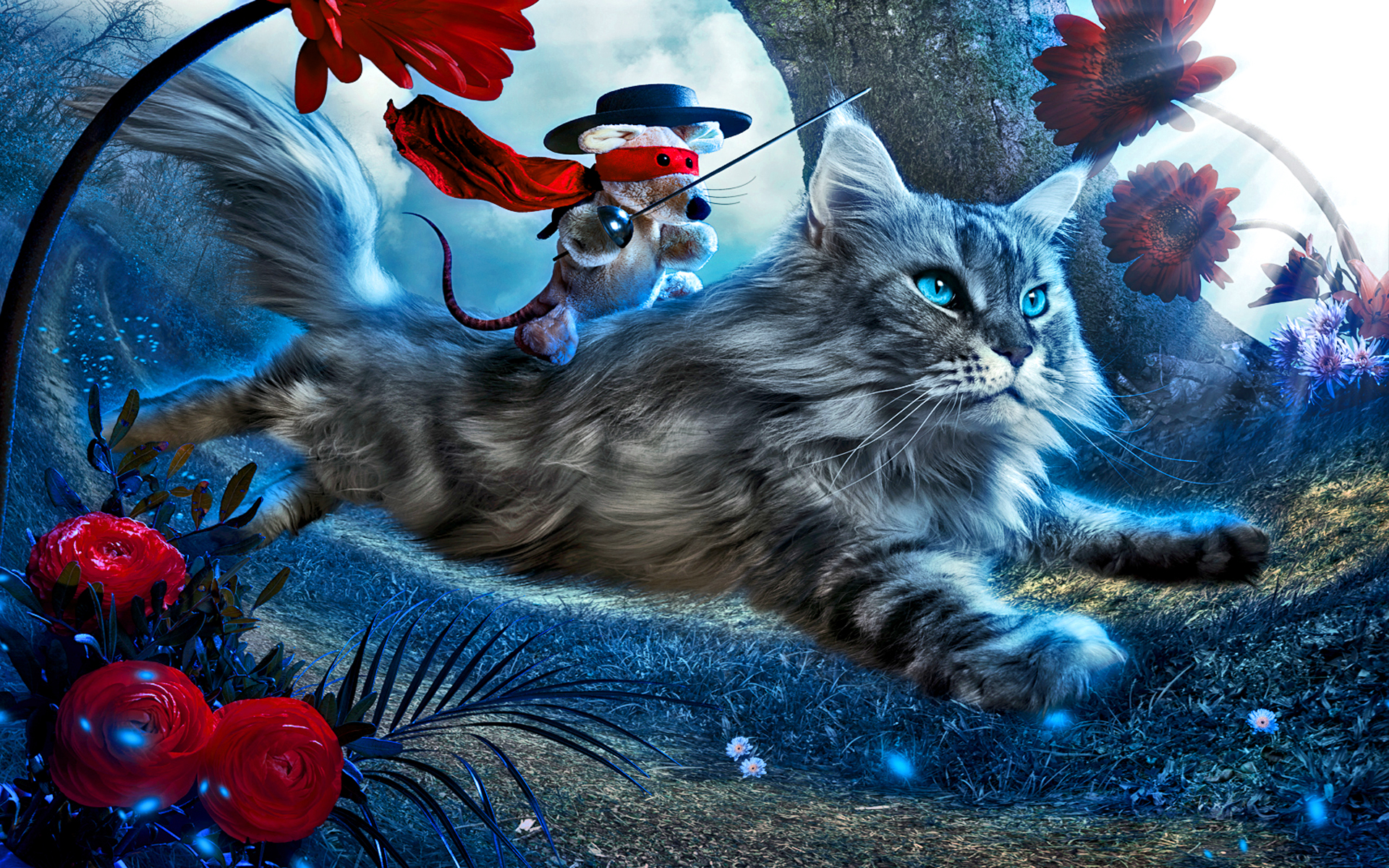 Free download wallpaper Animal, Cgi on your PC desktop