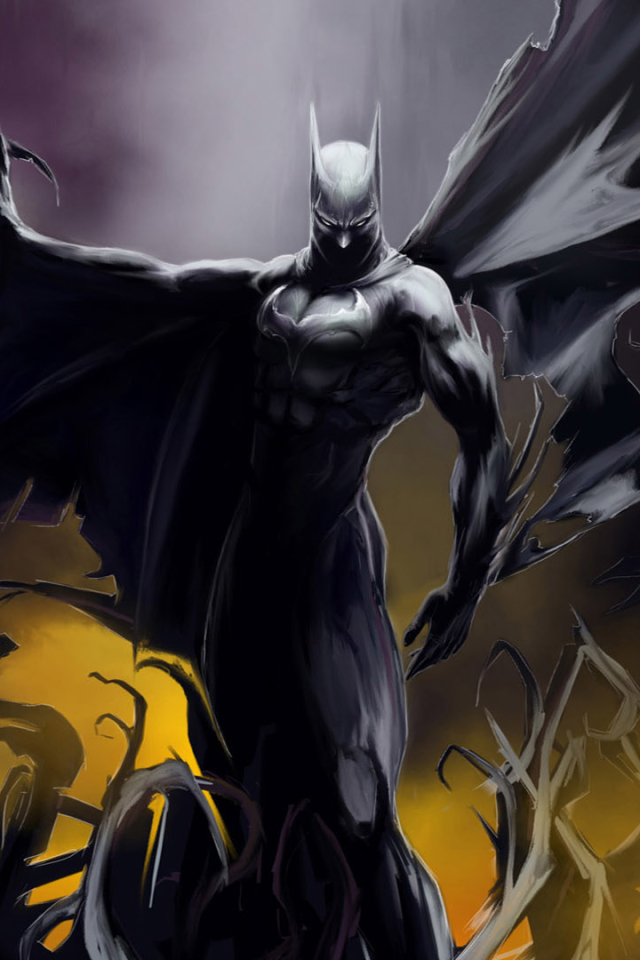 Descarga gratuita de fondo de pantalla para móvil de Oscuro, Historietas, The Batman, Hombre Murciélago.