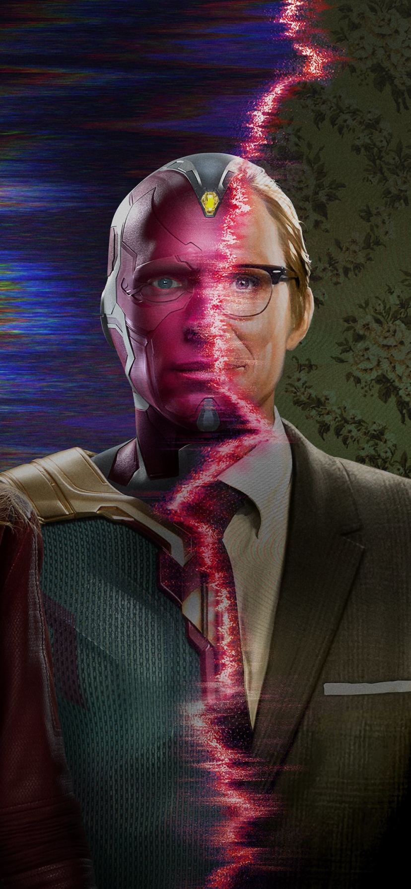 Download mobile wallpaper Paul Bettany, Tv Show, Vision (Marvel Comics), Wandavision for free.
