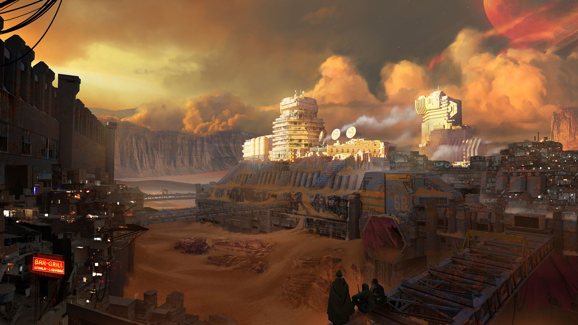 Free download wallpaper Desert, City, Sci Fi, Futuristic on your PC desktop