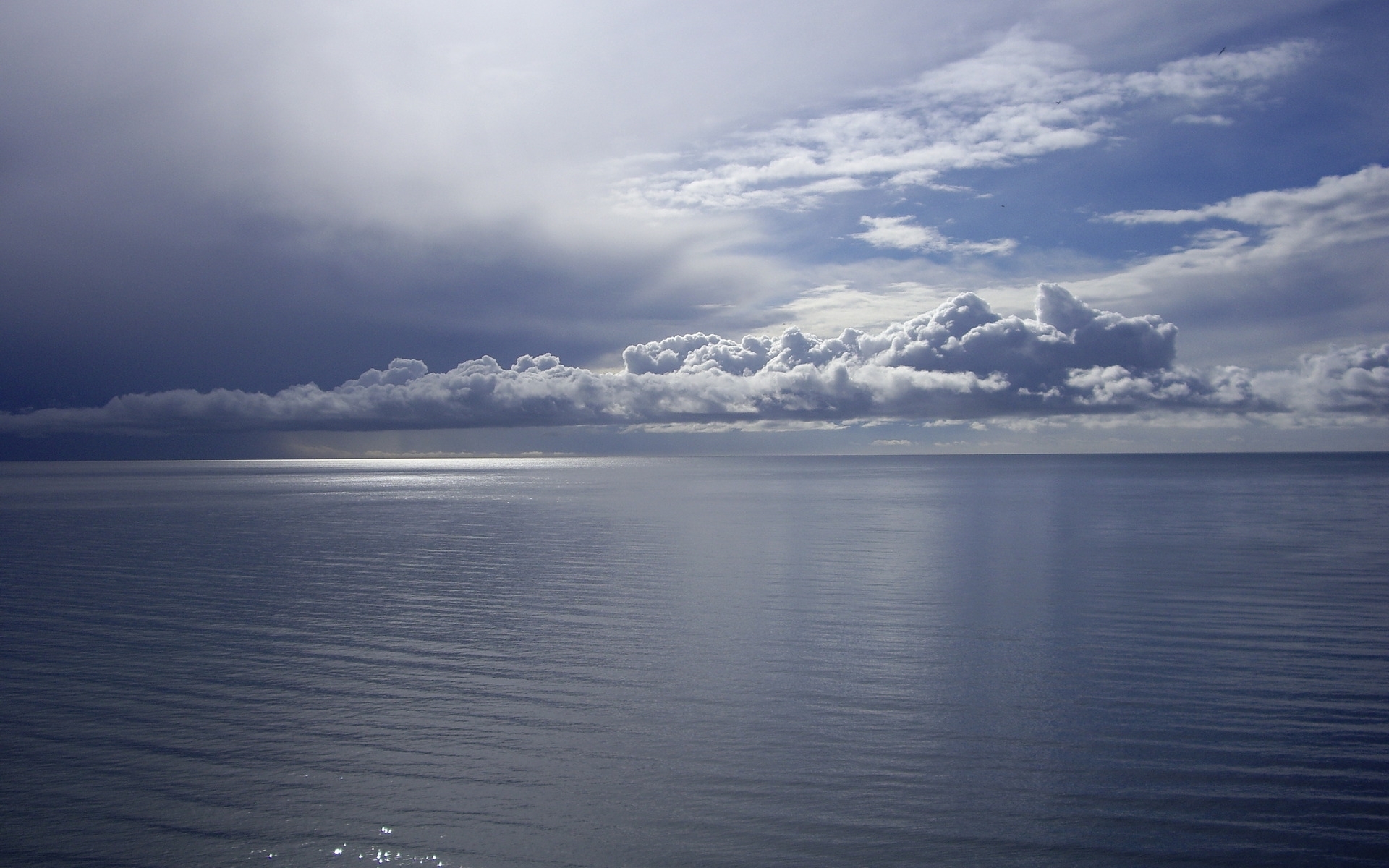 Скачать обои бесплатно Облака, Пейзаж, Море картинка на рабочий стол ПК