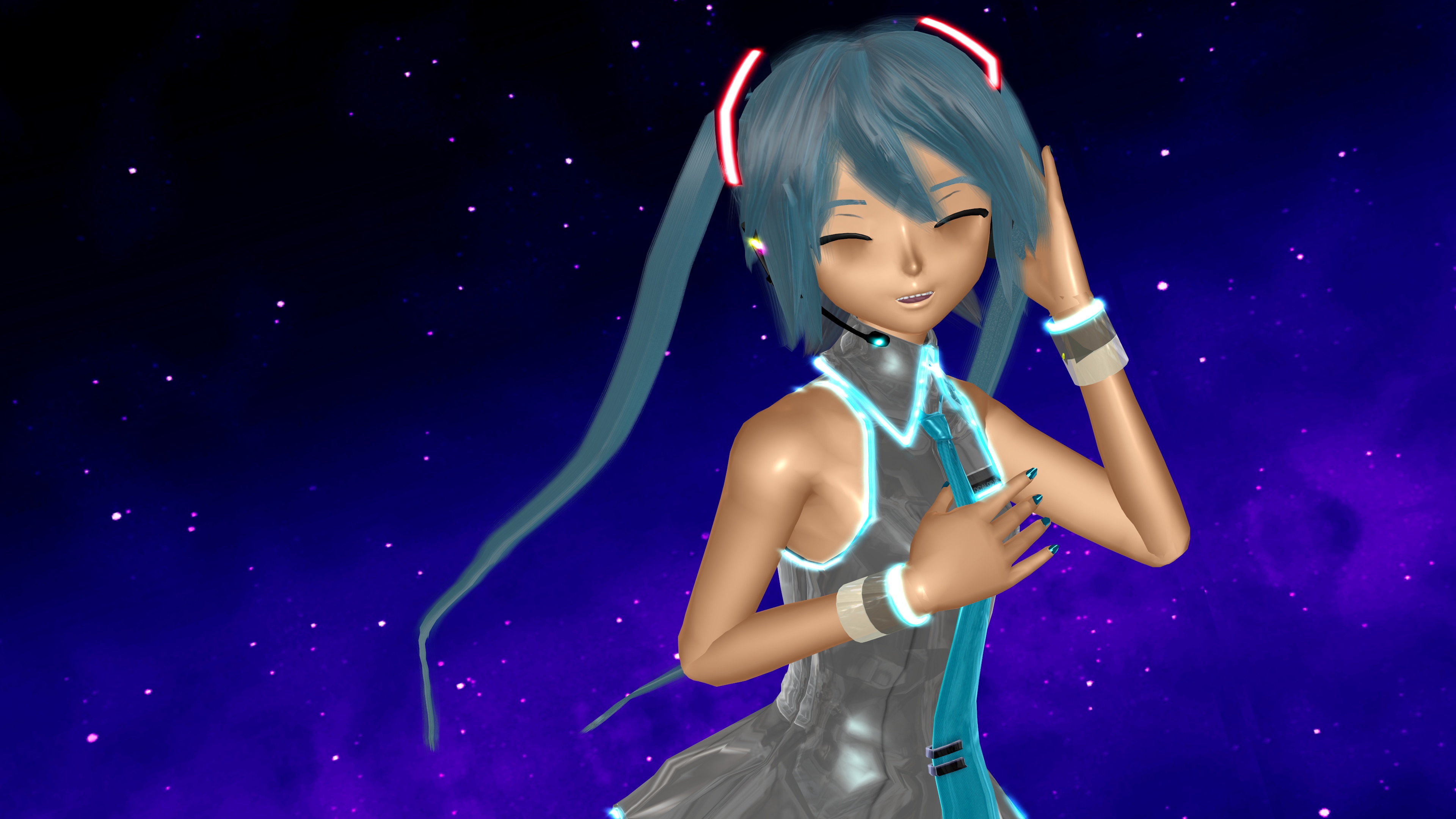 Téléchargez gratuitement l'image Vocaloïde, Animé, Cheveux Bleus, Hatsune Miku sur le bureau de votre PC