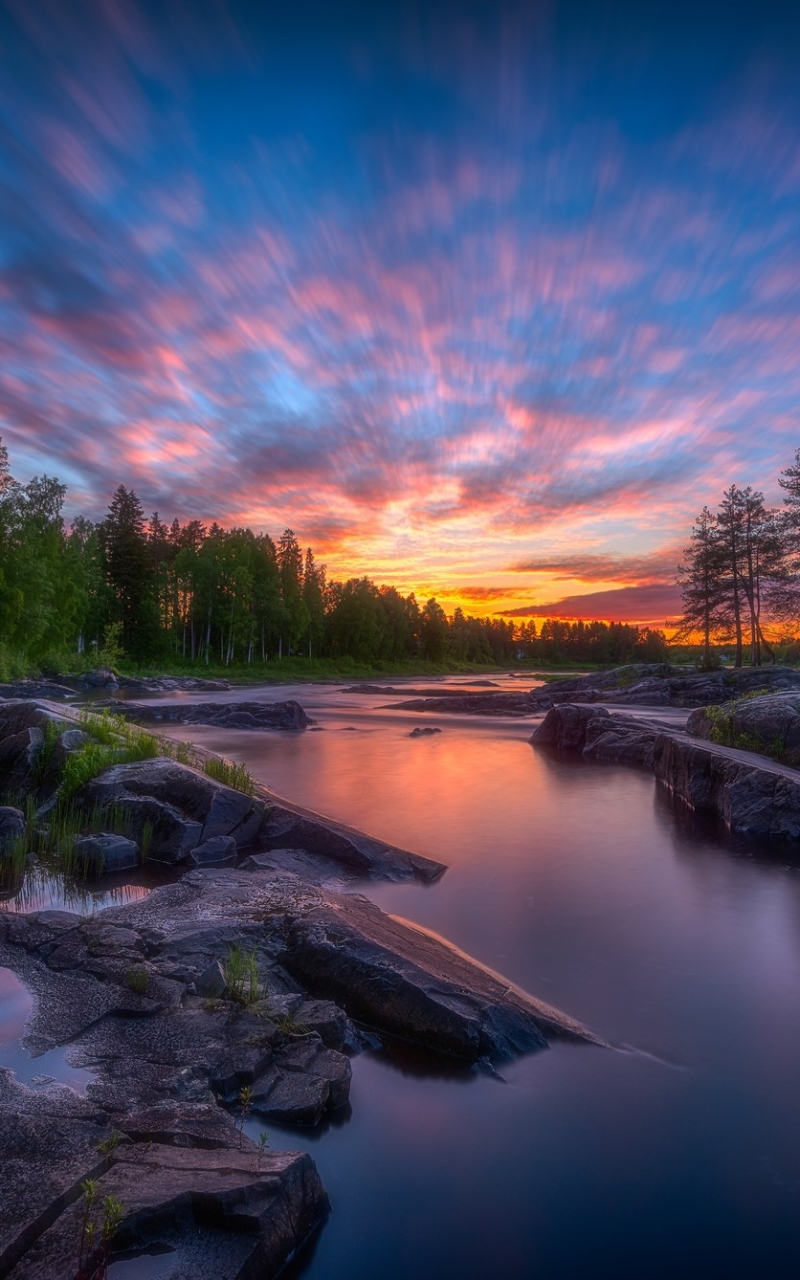 Handy-Wallpaper Natur, Fluss, Sonnenaufgang, Erde/natur kostenlos herunterladen.