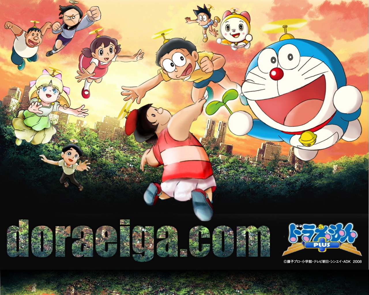 Télécharger des fonds d'écran Doraemon : Nobita Et La Légende Du Géant Vert HD
