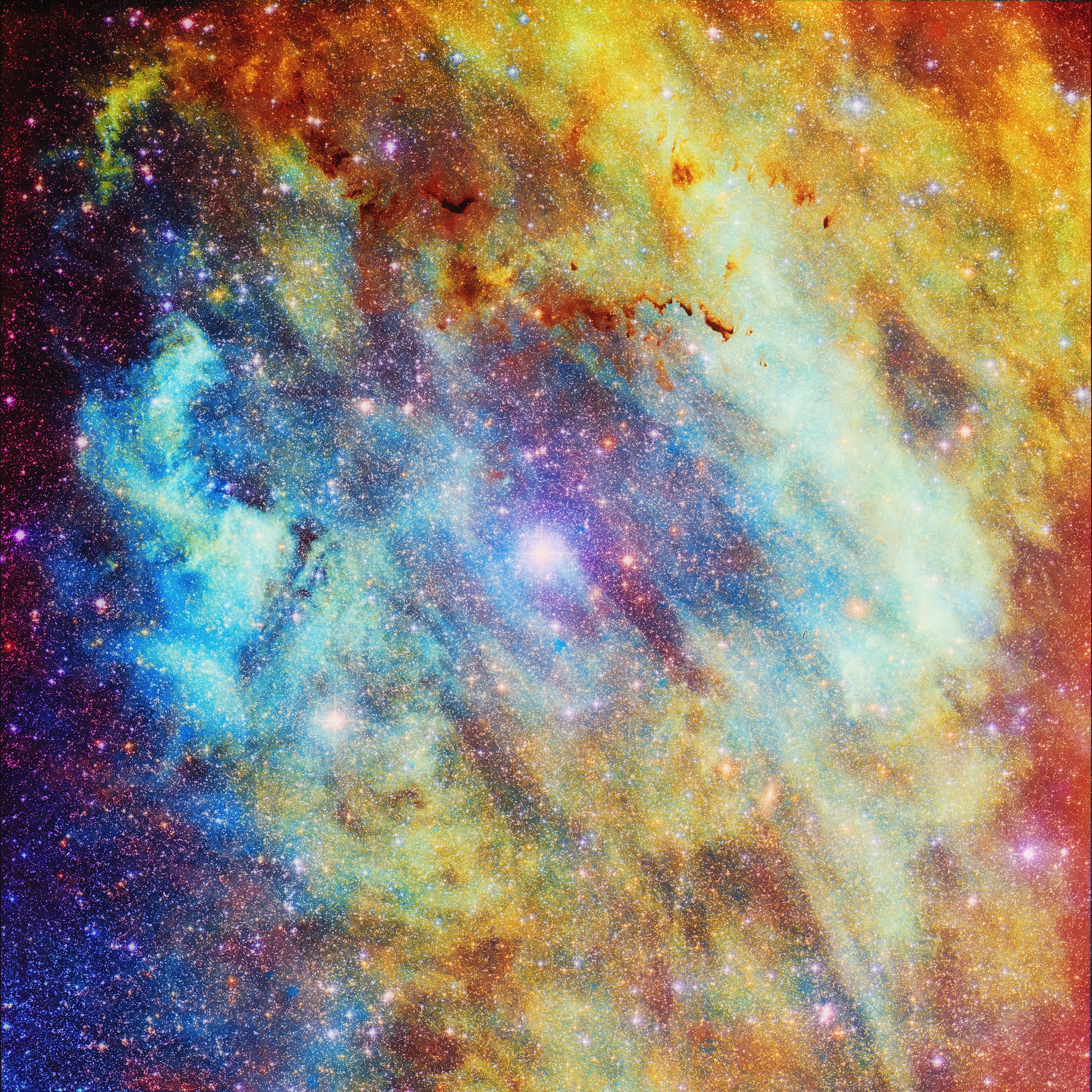 75187 Hintergrundbild herunterladen universum, sterne, mehrfarbig, motley, nebel, konstellationen, konstellation - Bildschirmschoner und Bilder kostenlos