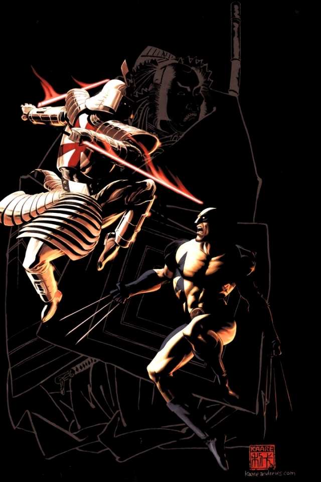 Handy-Wallpaper Comics, Superheld, Azrael (Dc Comics), Wolverine: Weg Des Kriegers, X Männer kostenlos herunterladen.