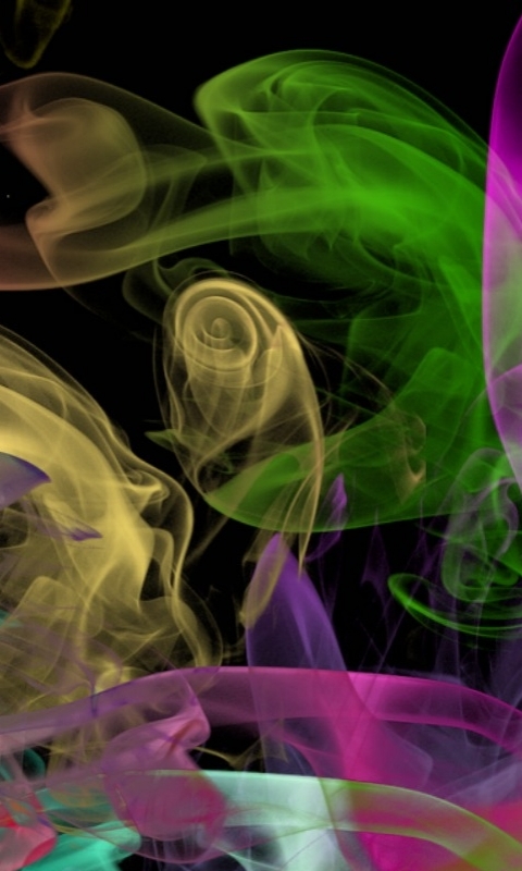 Download mobile wallpaper Abstract, Smoke, 3D, Colors for free.