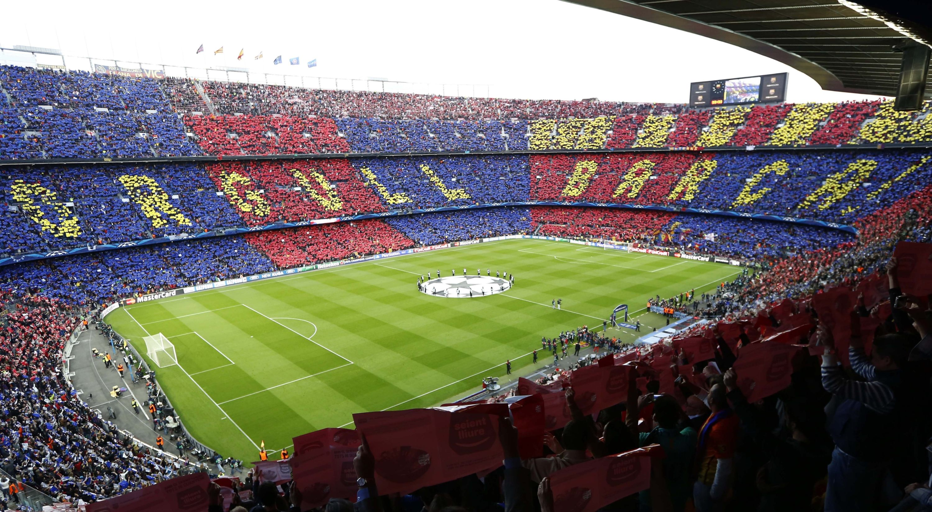 Скачать картинку Стадион, Футбольный, Виды Спорта, Футбольный Клуб Барселона в телефон бесплатно.