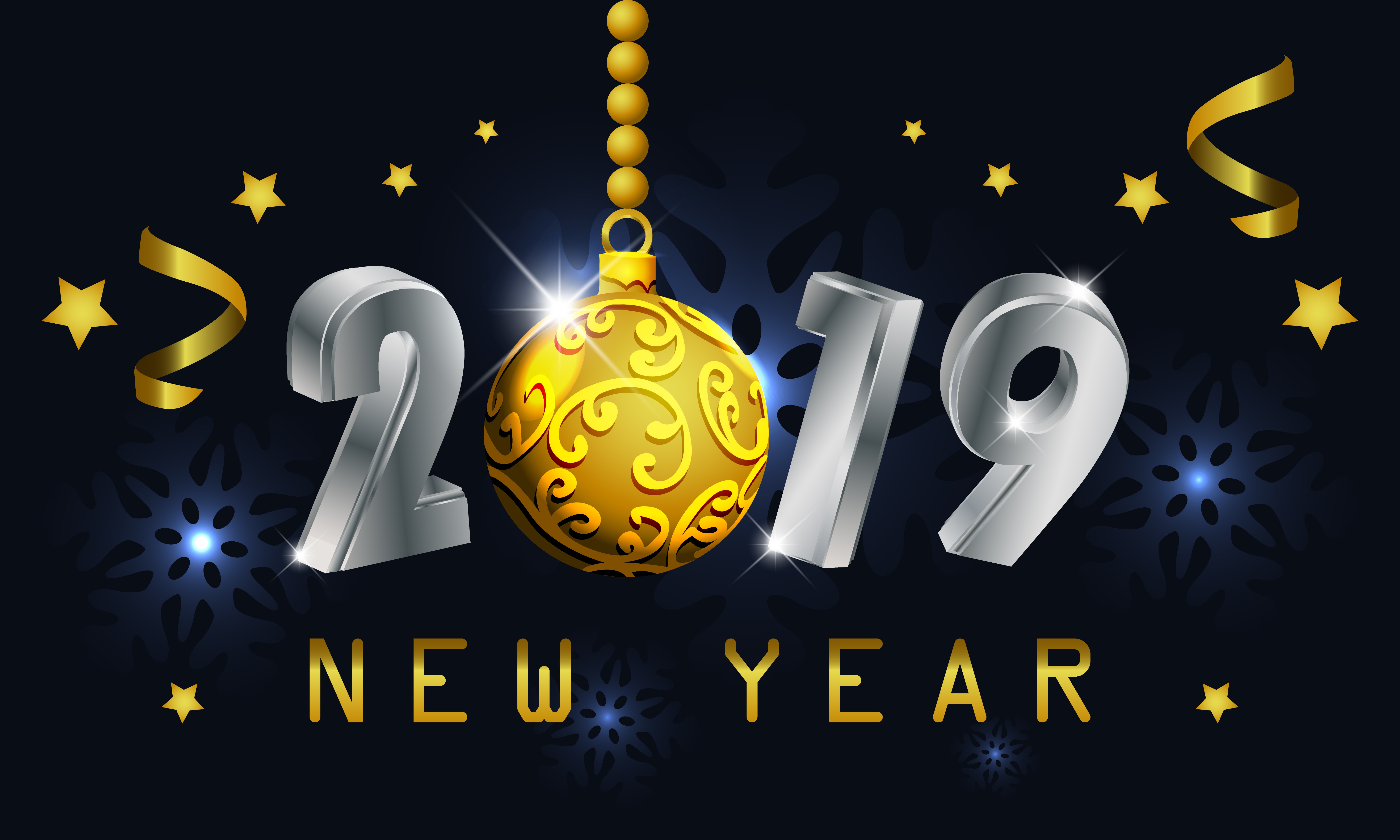Téléchargez gratuitement l'image Vacances, Babiole, Nouvel An 2019 sur le bureau de votre PC