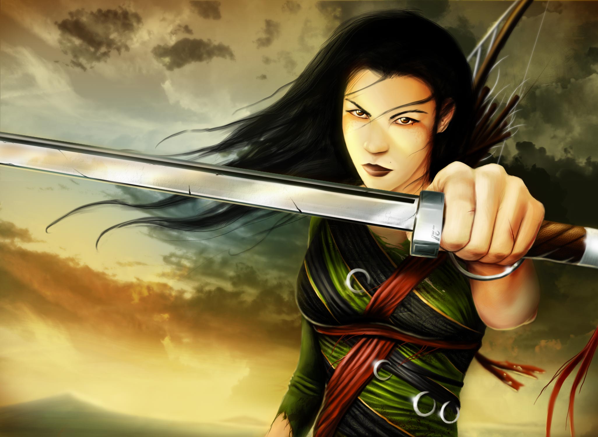 Free download wallpaper Fantasy, Women Warrior on your PC desktop