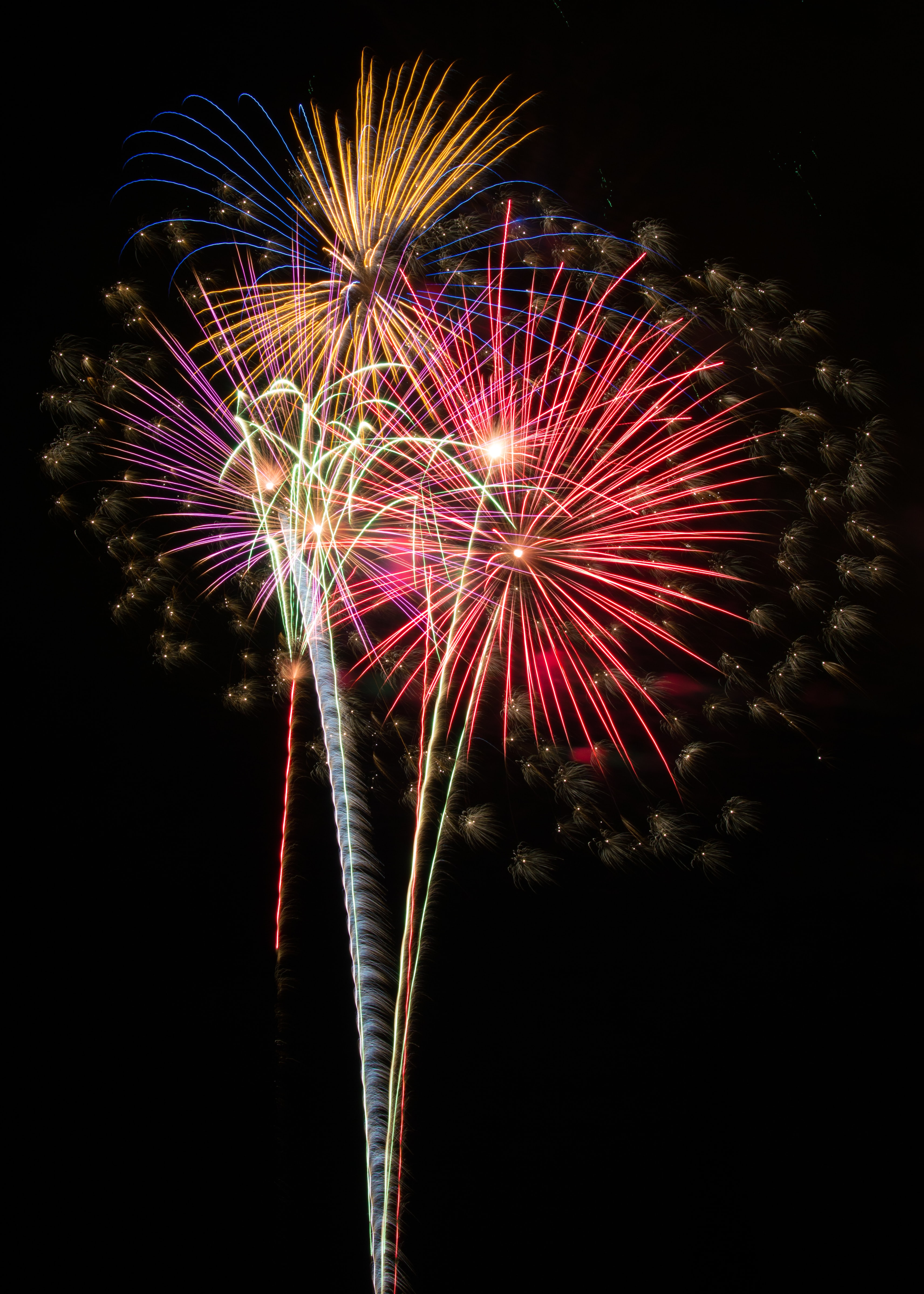 fireworks, holidays, salute, sparks, multicolored, motley, holiday, firework