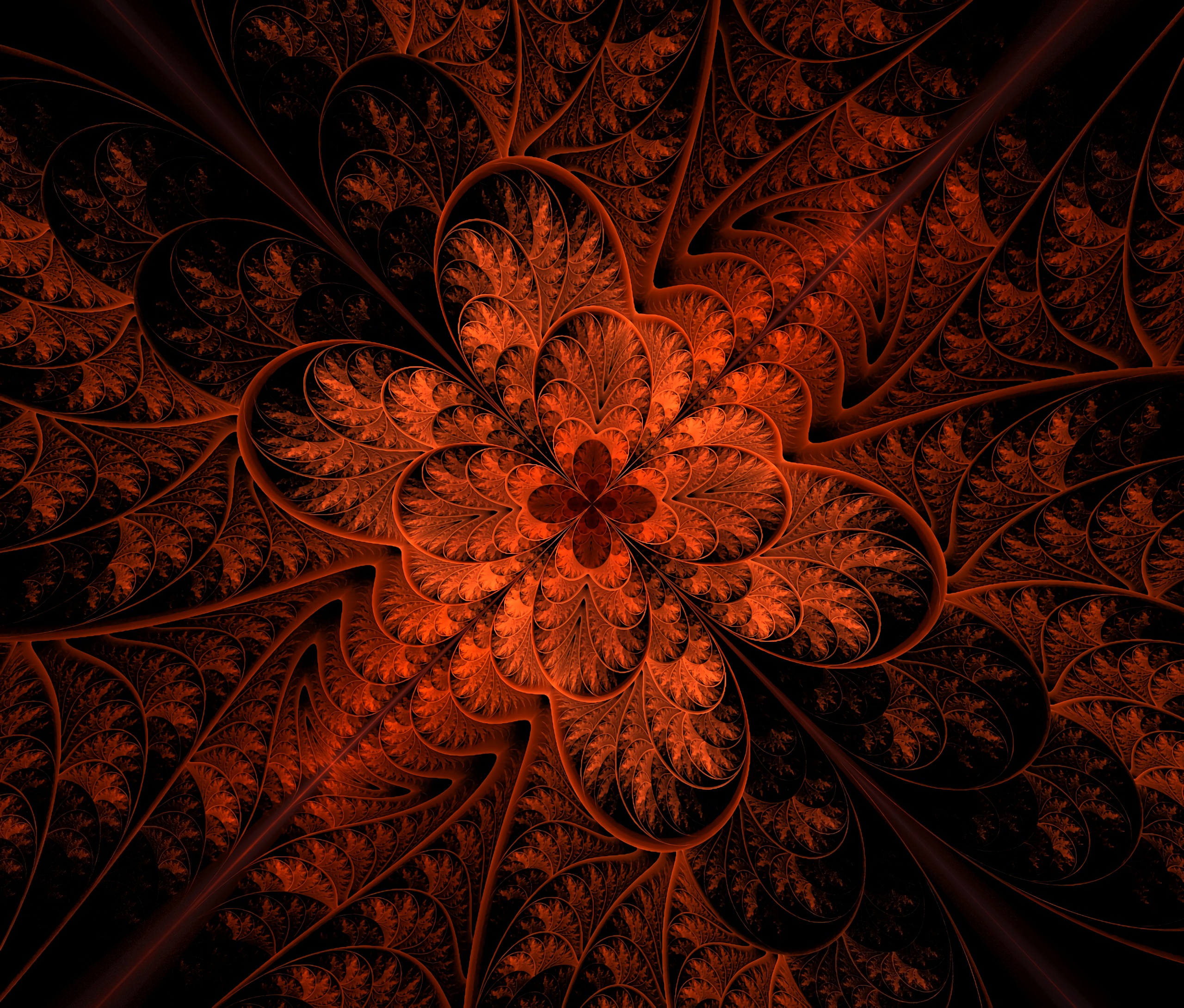 Free download wallpaper Abstract, Symmetry, Confused, Pattern, Intricate, Fractal on your PC desktop