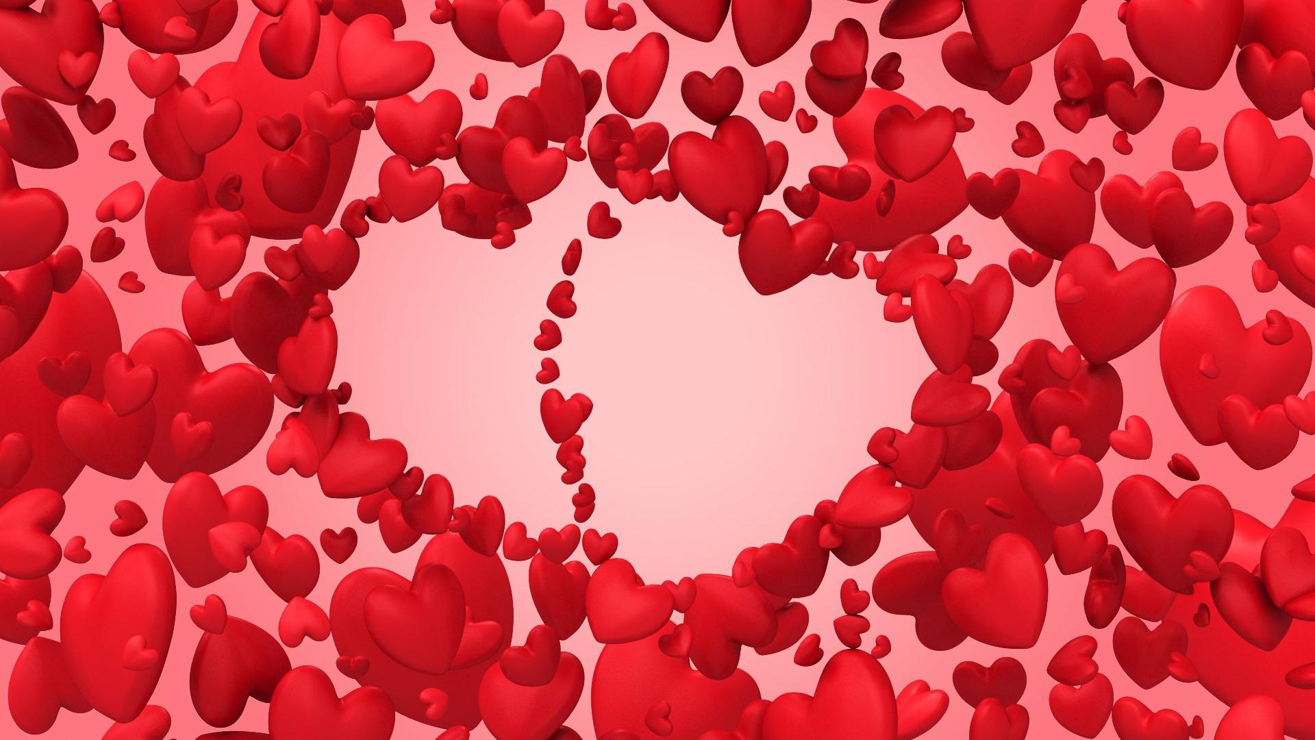 無料モバイル壁紙バレンタイン・デー, 心臓, ホリデー, あめをダウンロードします。