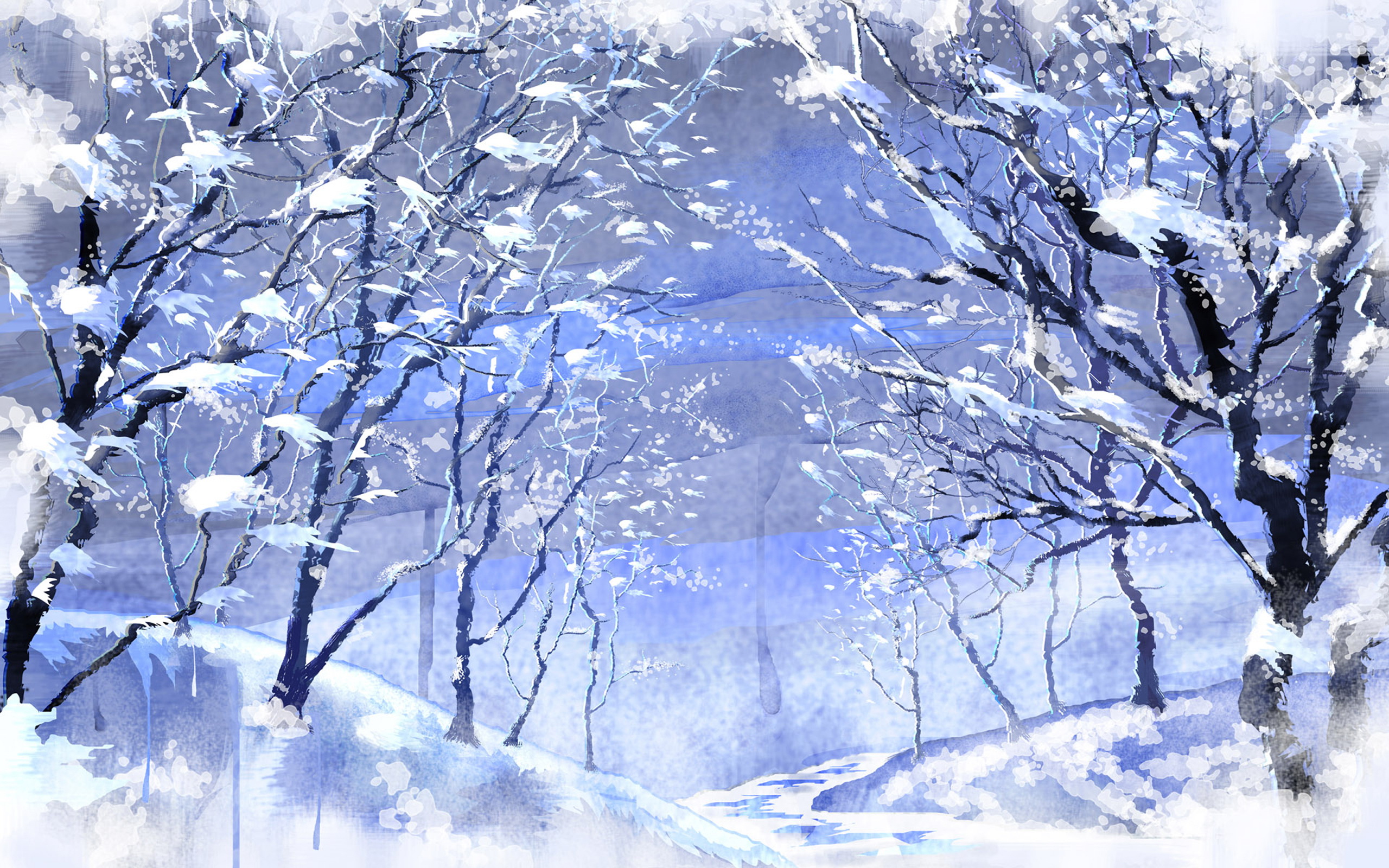 Free download wallpaper Winter, Artistic on your PC desktop