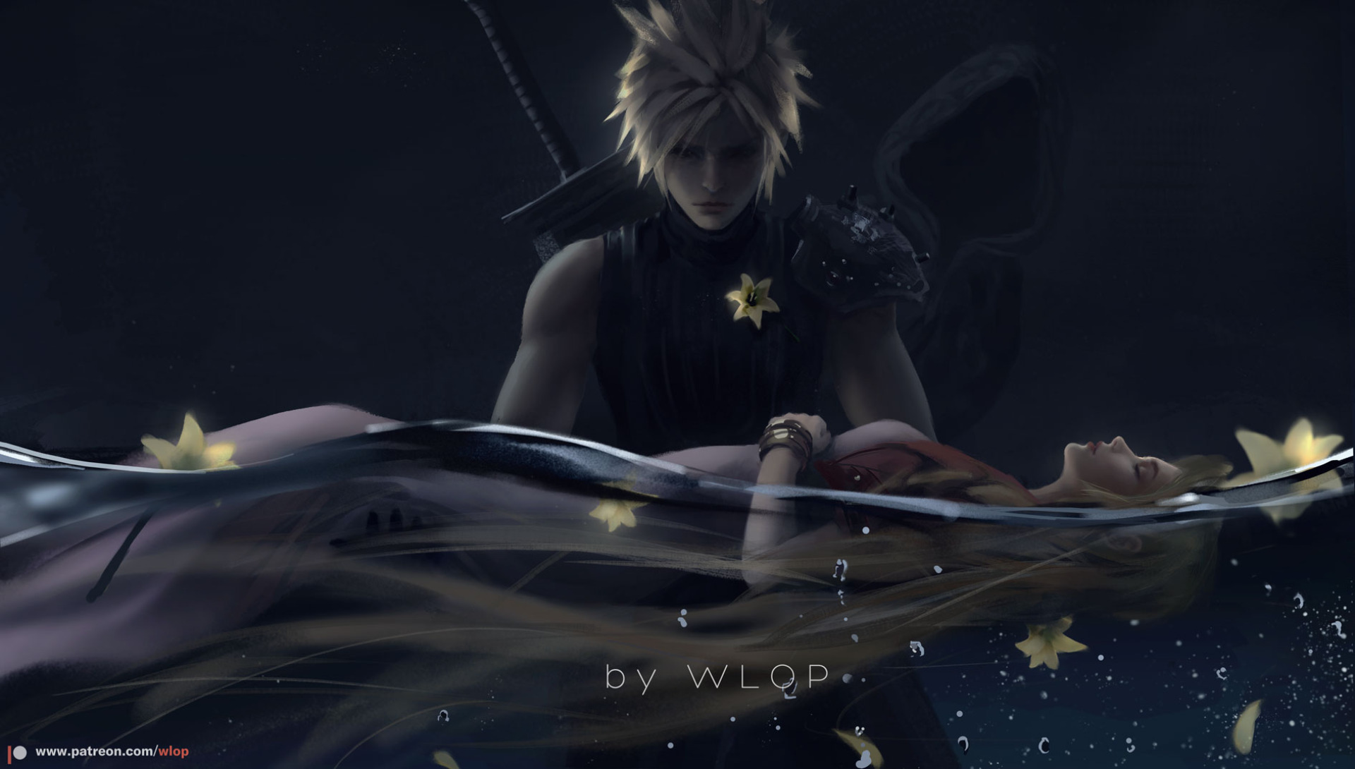 Download mobile wallpaper Final Fantasy, Video Game, Cloud Strife, Aerith Gainsborough, Final Fantasy Vii Remake for free.