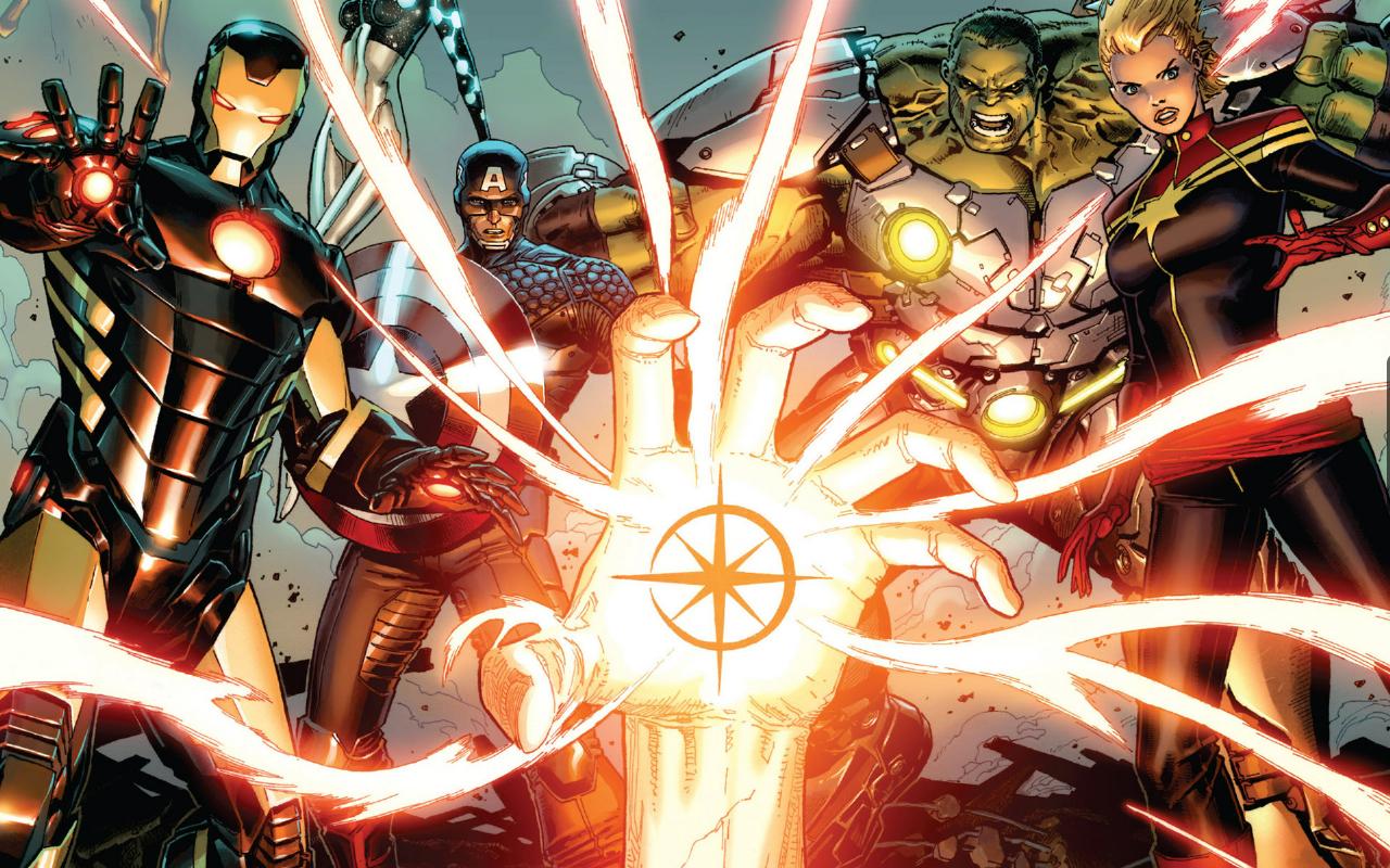 comics, avengers, captain america, captain universe, carol danvers, hulk, iron man, ms marvel