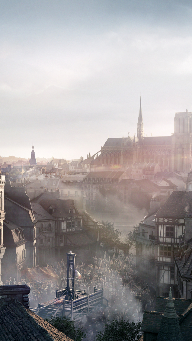 Handy-Wallpaper Assassin's Creed: Unity, Assassin's Creed, Computerspiele kostenlos herunterladen.