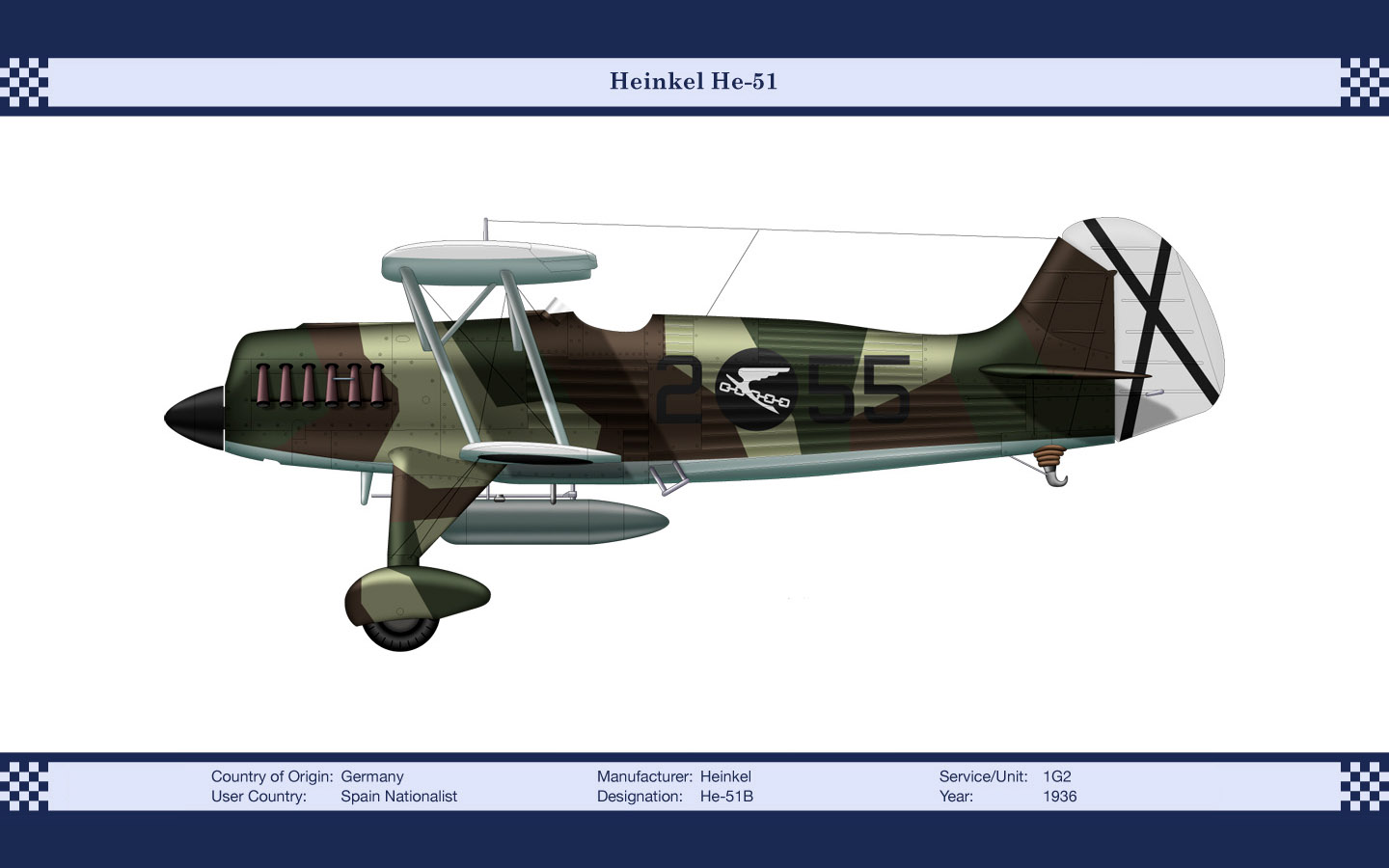 military, heinkel he 51, biplane, military aircraft
