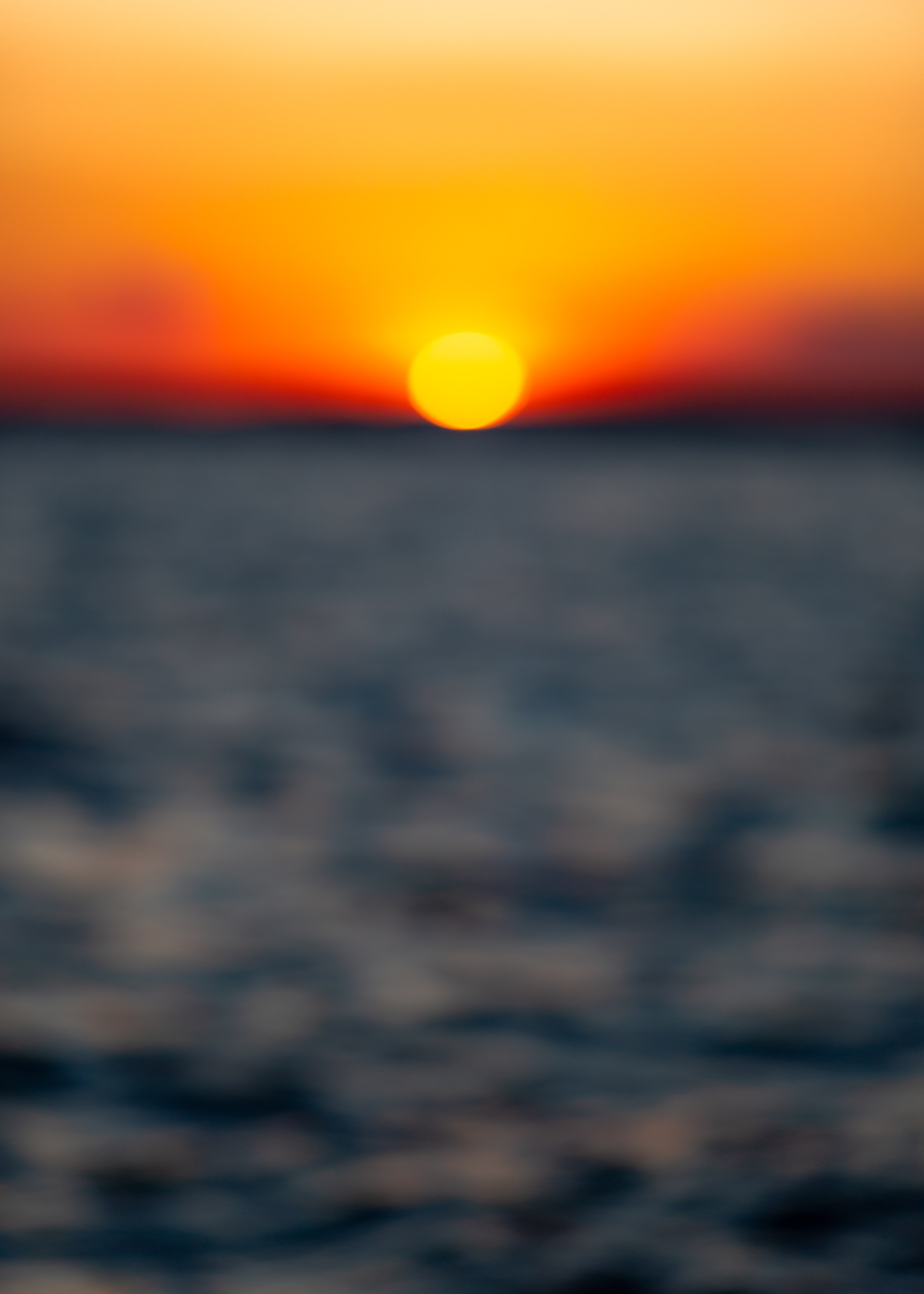 Free download wallpaper Nature, Sunset, Sea, Sun, Blur, Smooth, Horizon on your PC desktop