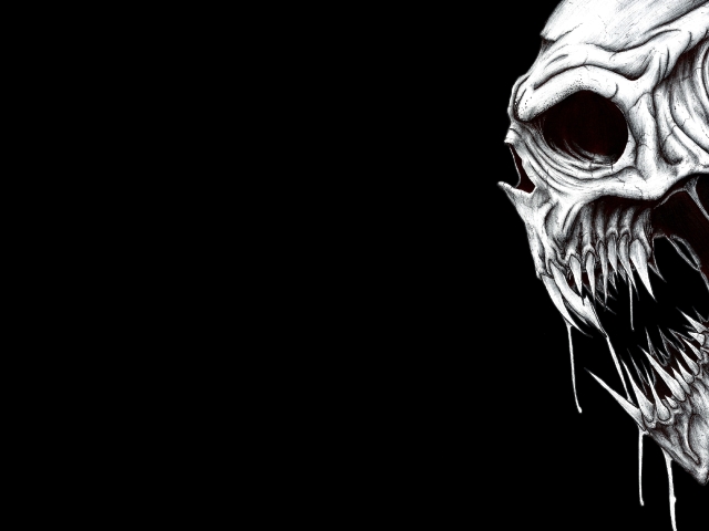 Free download wallpaper Dark, Skull on your PC desktop