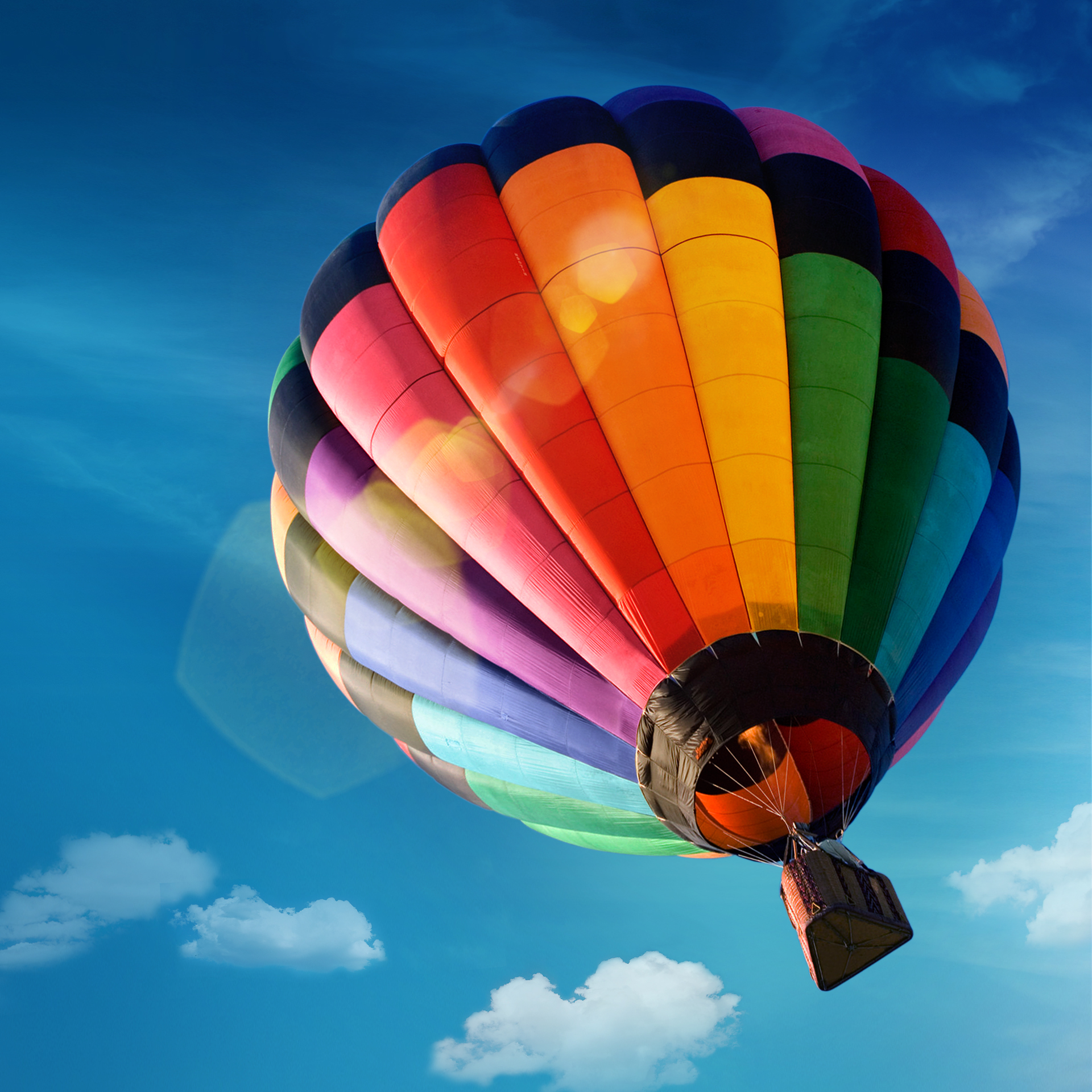balloons, transport, landscape, sky
